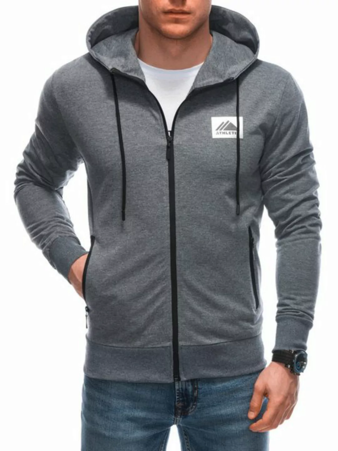 Edoti Kapuzensweatshirt Kapuzensweatshirt mit Reißverschluss. günstig online kaufen