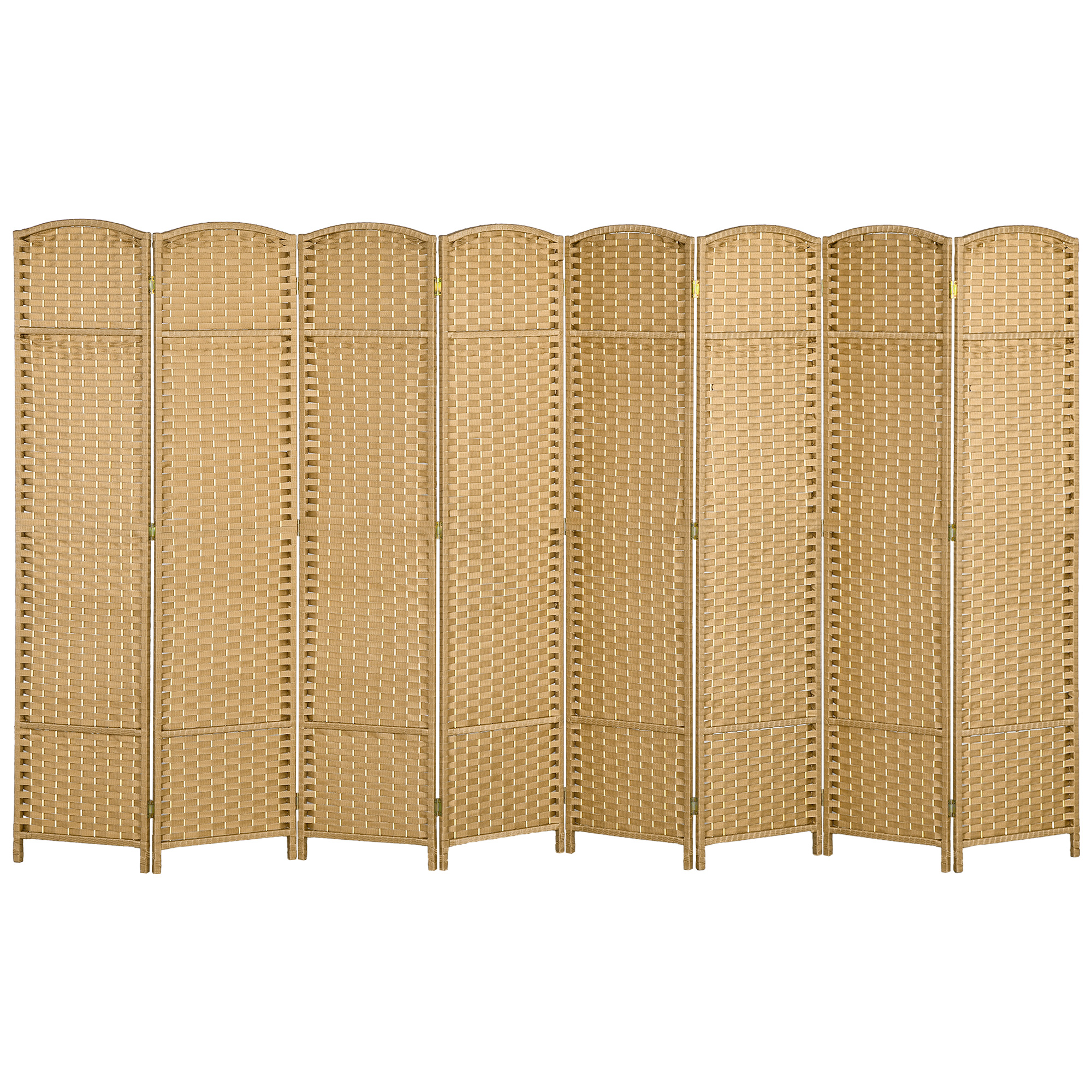 HOMCOM Paravent 8-teilig 320 x 170 cm Raumteiler Faltbar Trennwand aus Bamb günstig online kaufen