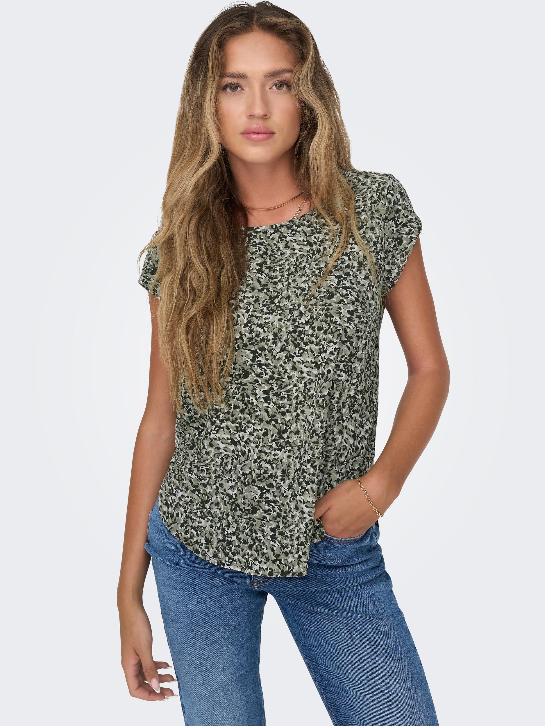 ONLY Shirtbluse "ONLVIC S/S AOP TOP NOOS PTM", mit Allover Druck günstig online kaufen