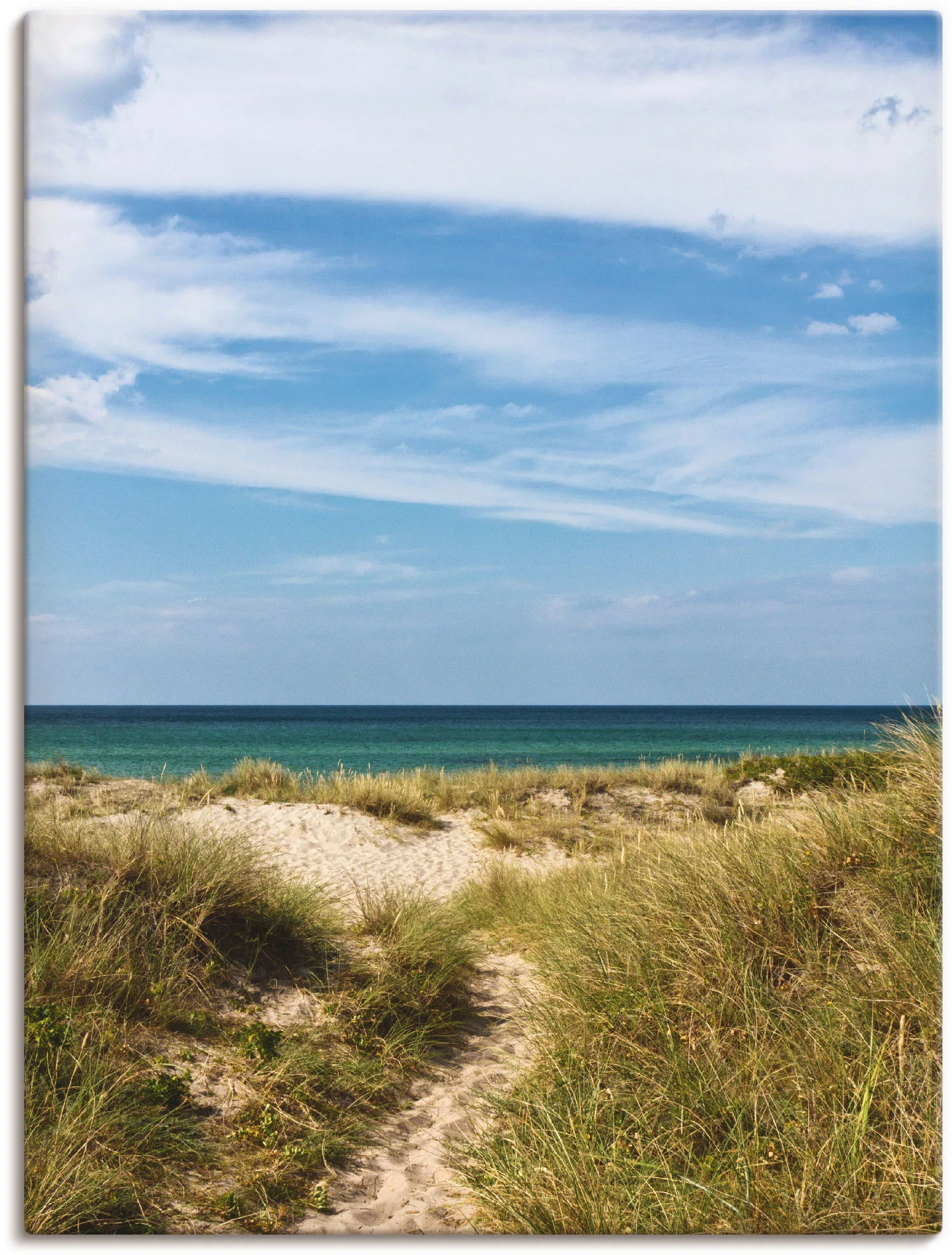 Artland Leinwandbild "In den Dünen Dänemarks I", Strand, (1 St.), auf Keilr günstig online kaufen