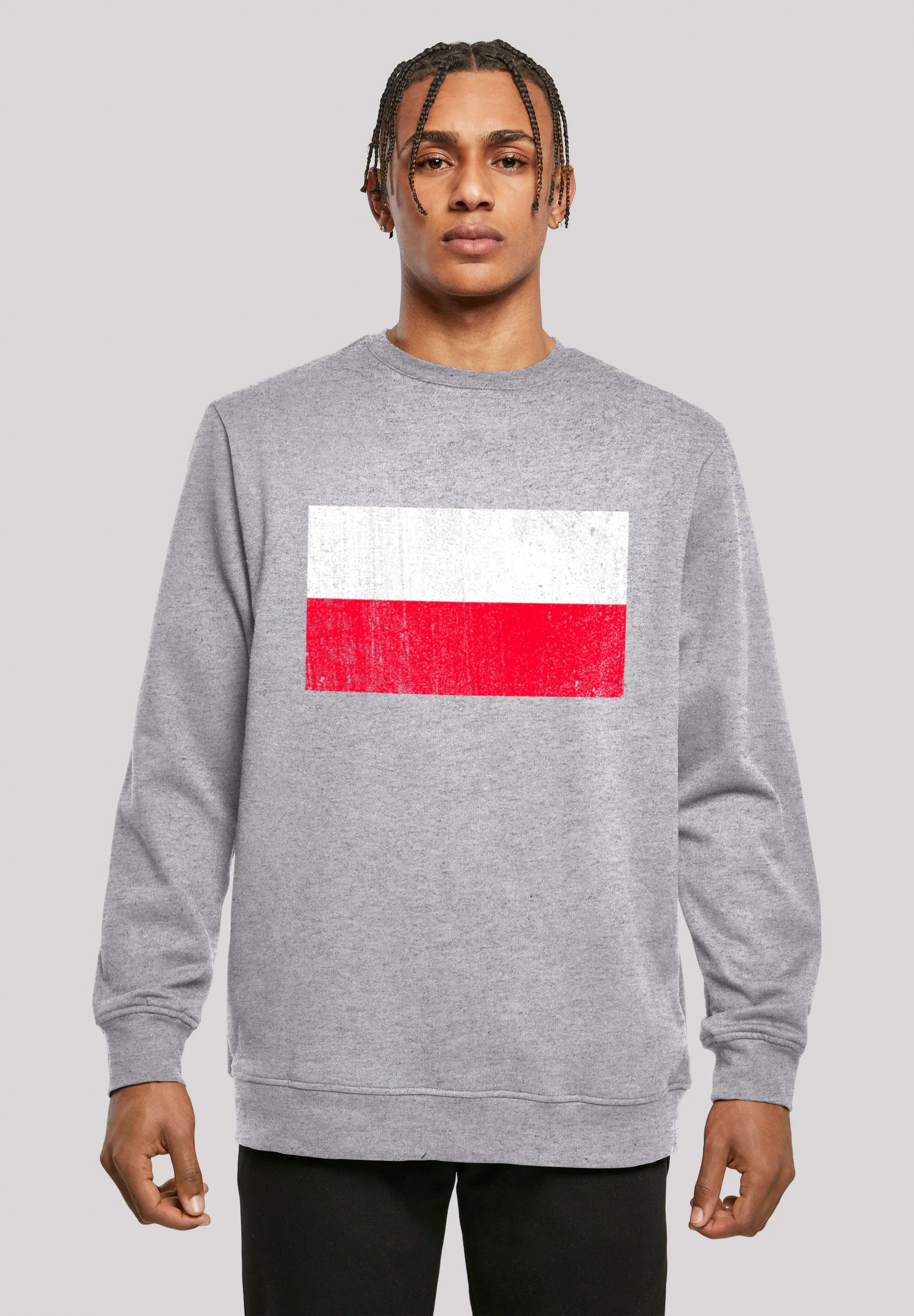 F4NT4STIC Kapuzenpullover "Poland Polen Flagge distressed" günstig online kaufen