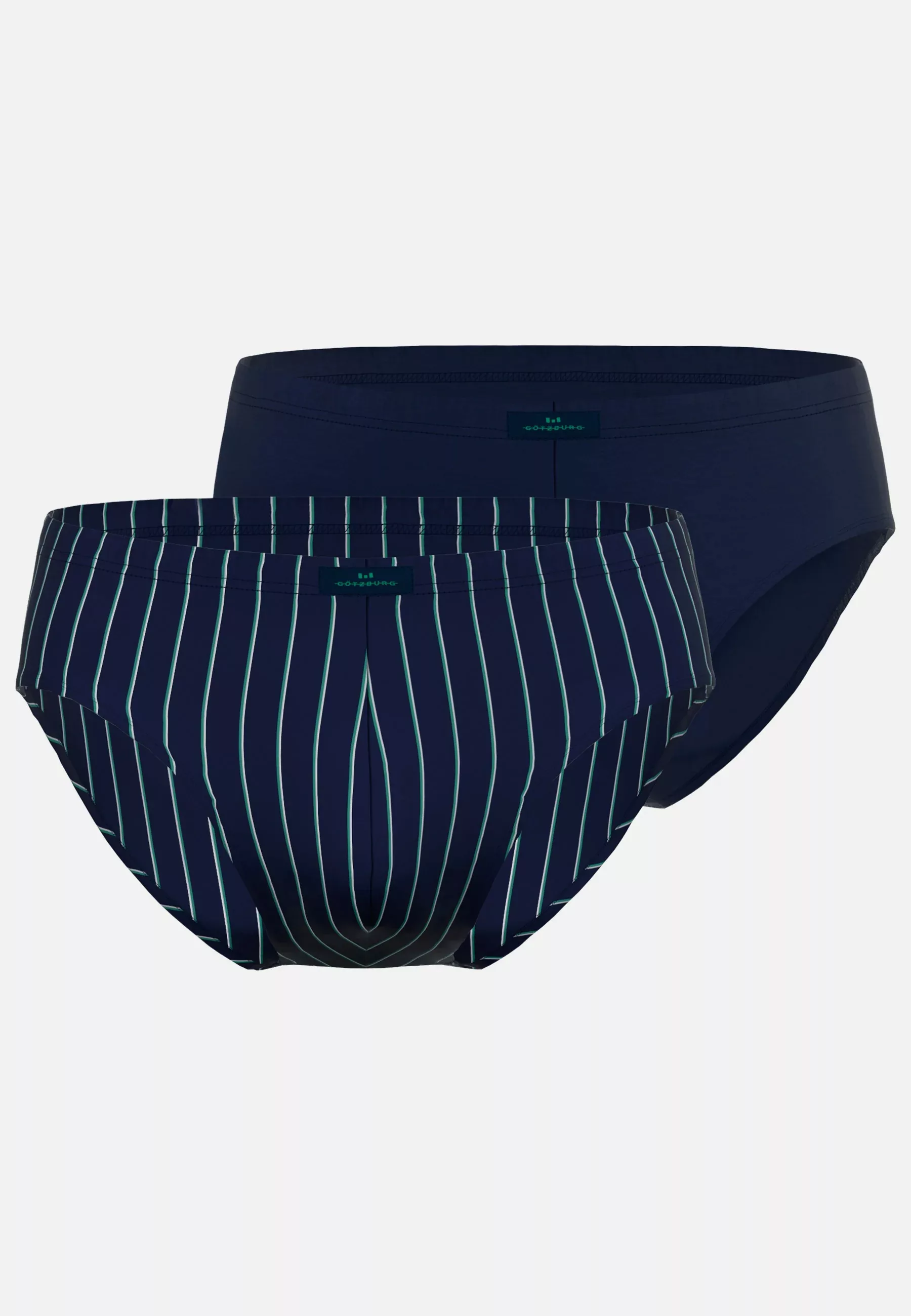 GÖTZBURG Slip "Bray", (2er Pack), Streifendesign, weich, Baumwollmix, elast günstig online kaufen