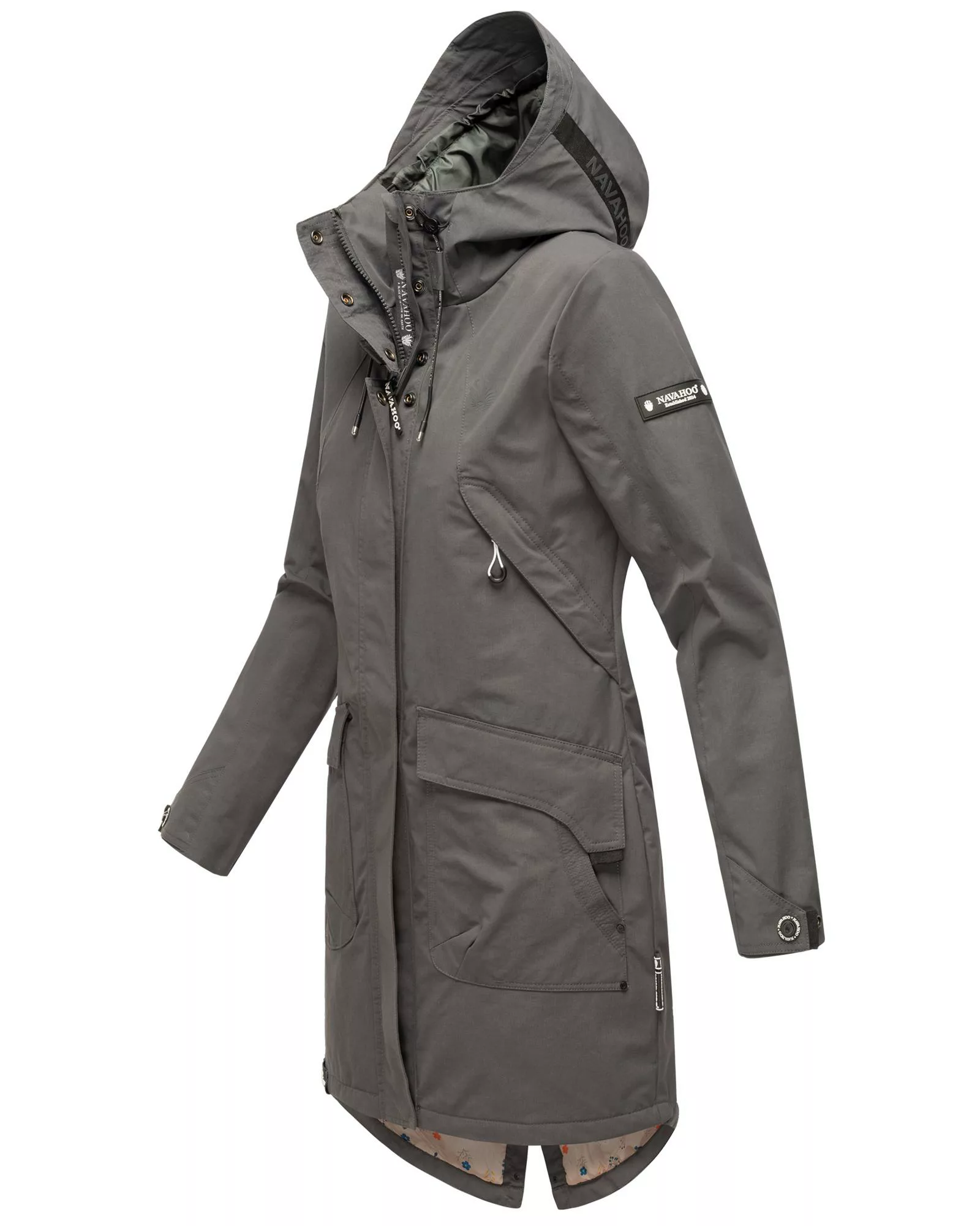 Navahoo Outdoorjacke "Pfefferschote", mit Kapuze, moderne Damen Übergangsja günstig online kaufen