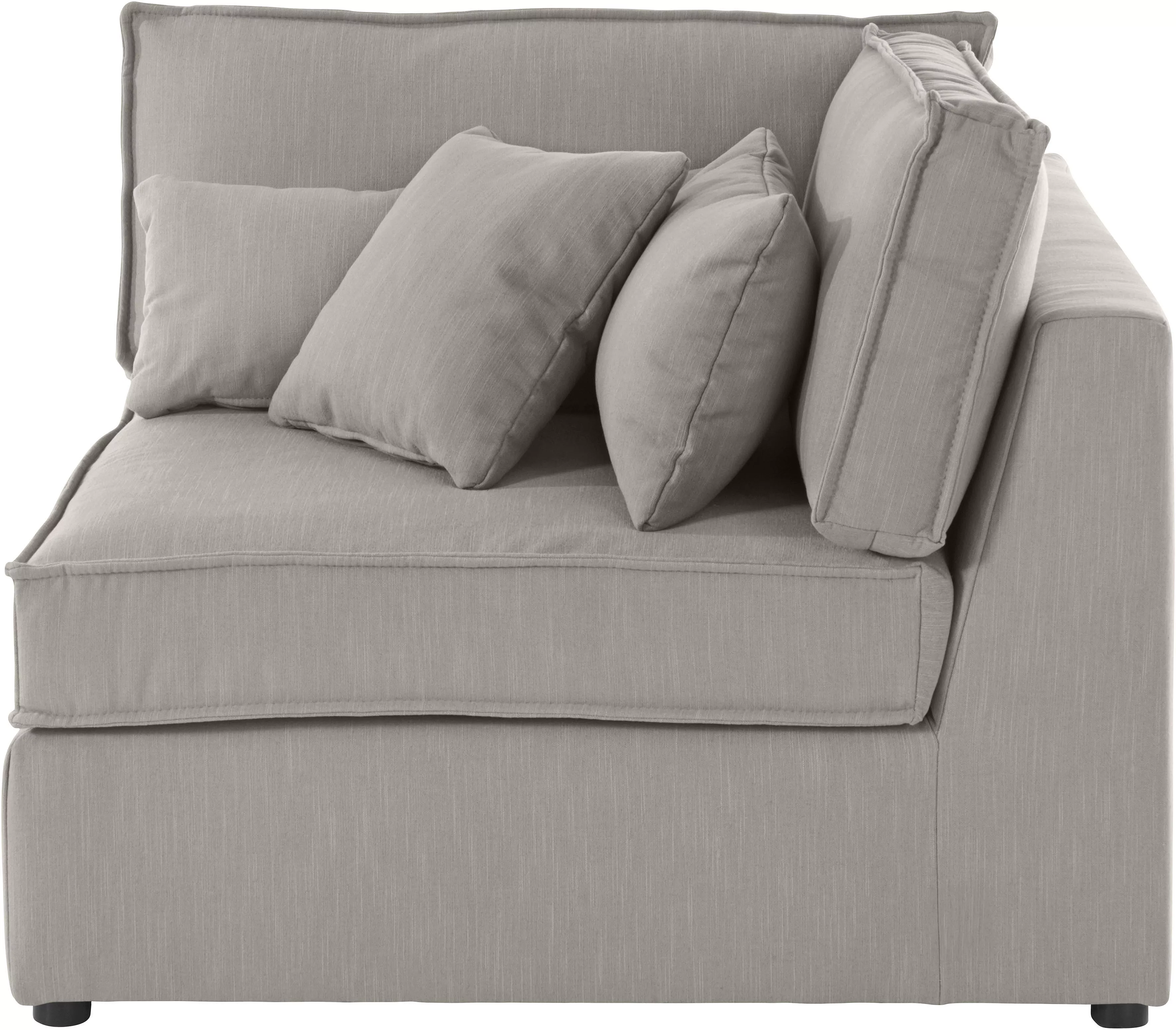 RAUM.ID Sofa-Eckelement "Florid", Teil eines Modulsofas, fester Sitzkomfort günstig online kaufen