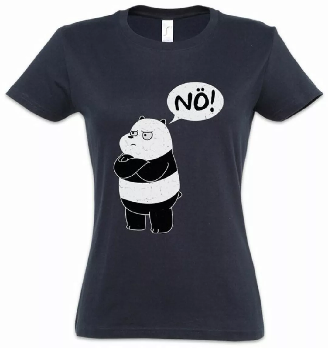 Urban Backwoods Print-Shirt Nö Panda Damen T-Shirt Cute No Nei Spaß Fun Ges günstig online kaufen