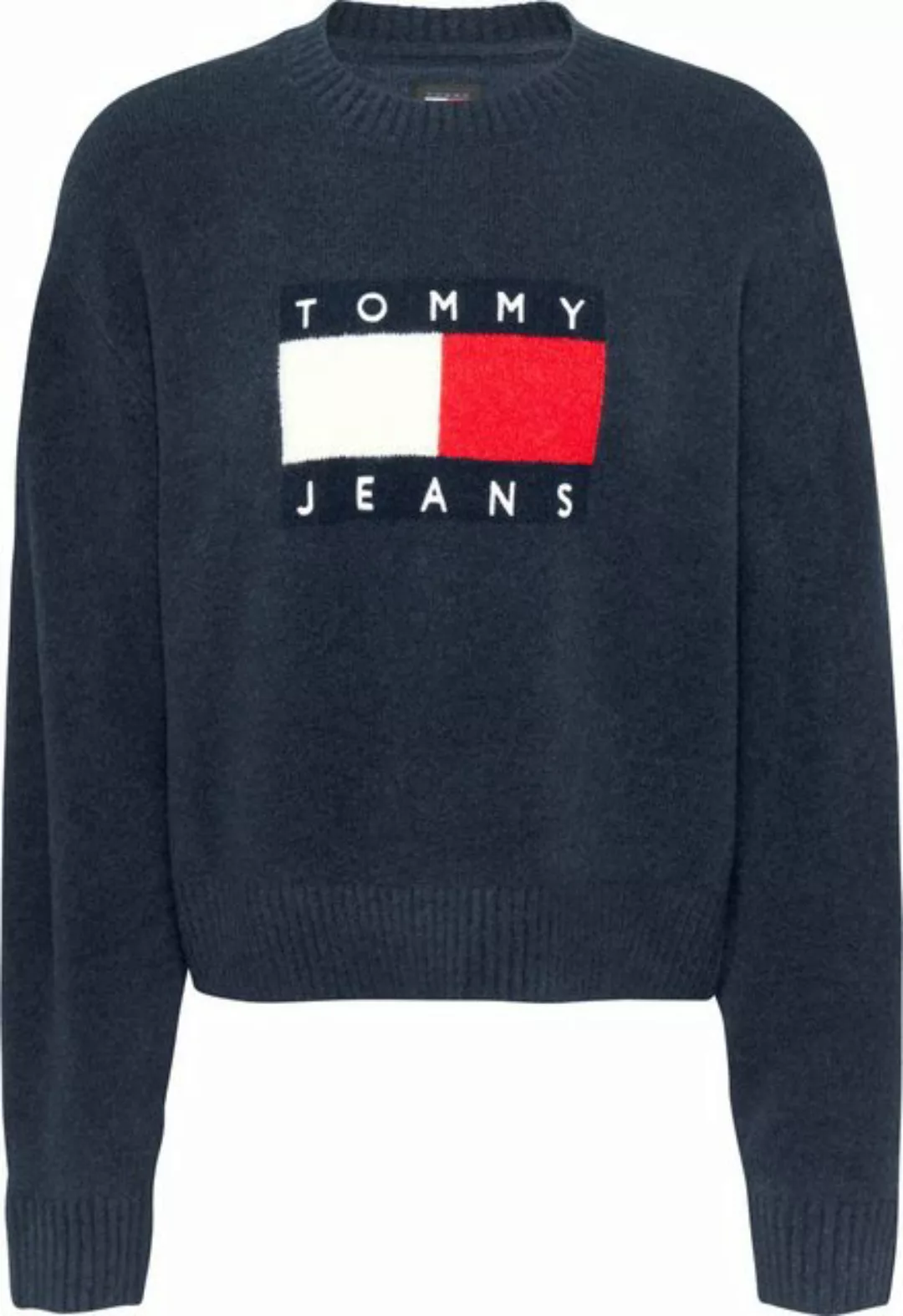 Tommy Jeans Curve Strickpullover TJW MELANGE FLAG SWEATER EXT in Großen Grö günstig online kaufen