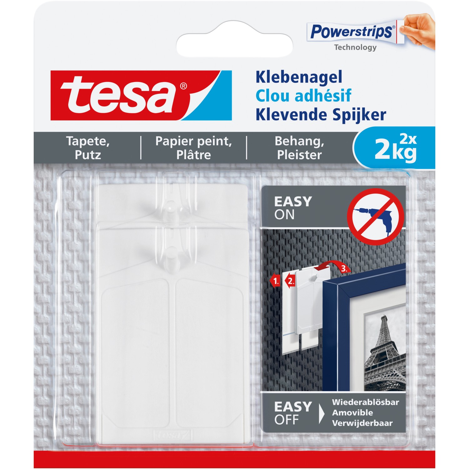 Tesa Klebenagel für Tapeten und Putz (max. 2 kg) günstig online kaufen