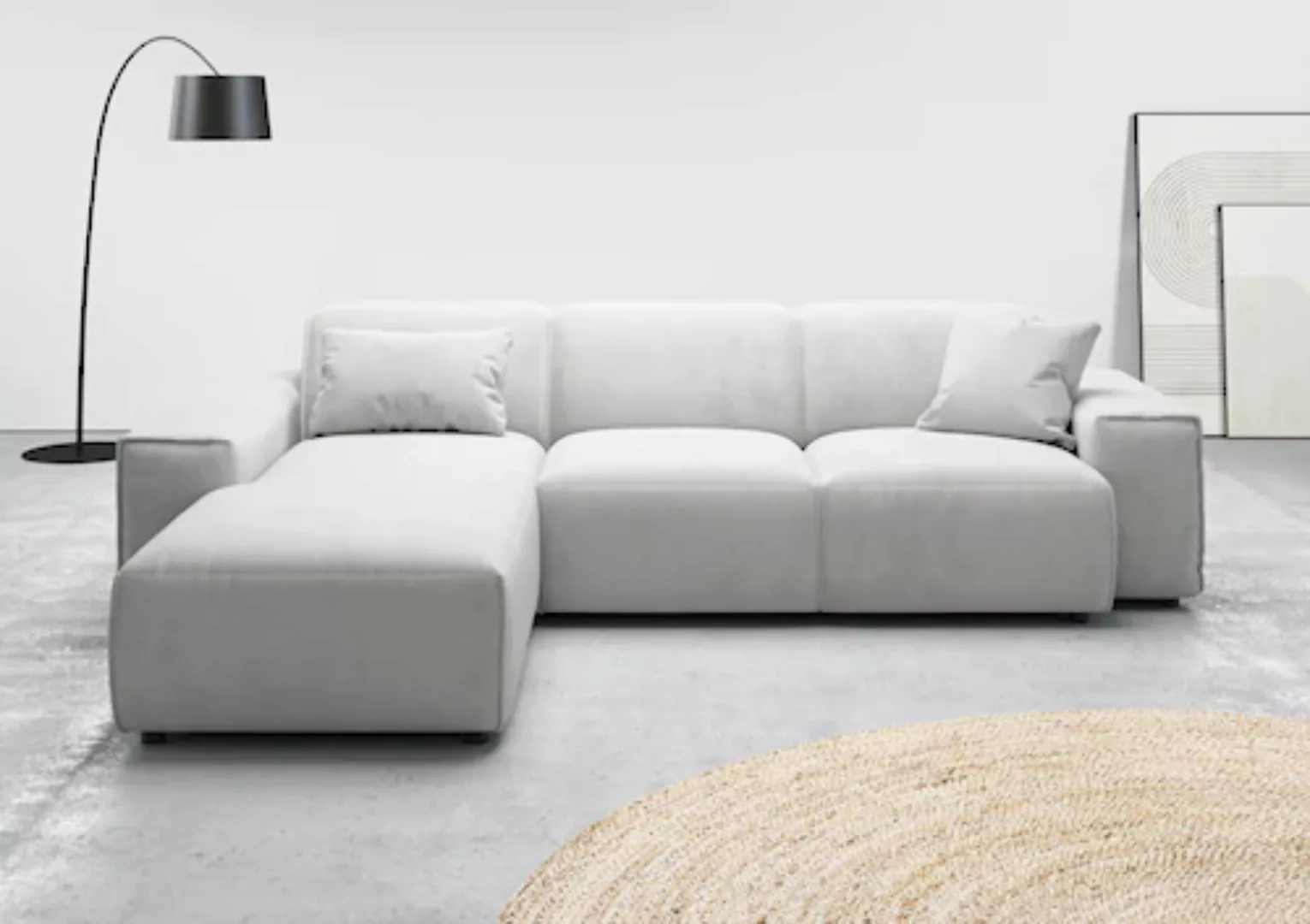 andas Ecksofa »Glimminge L-Form auch in Breitcord, Feincord + Easy care-Bez günstig online kaufen