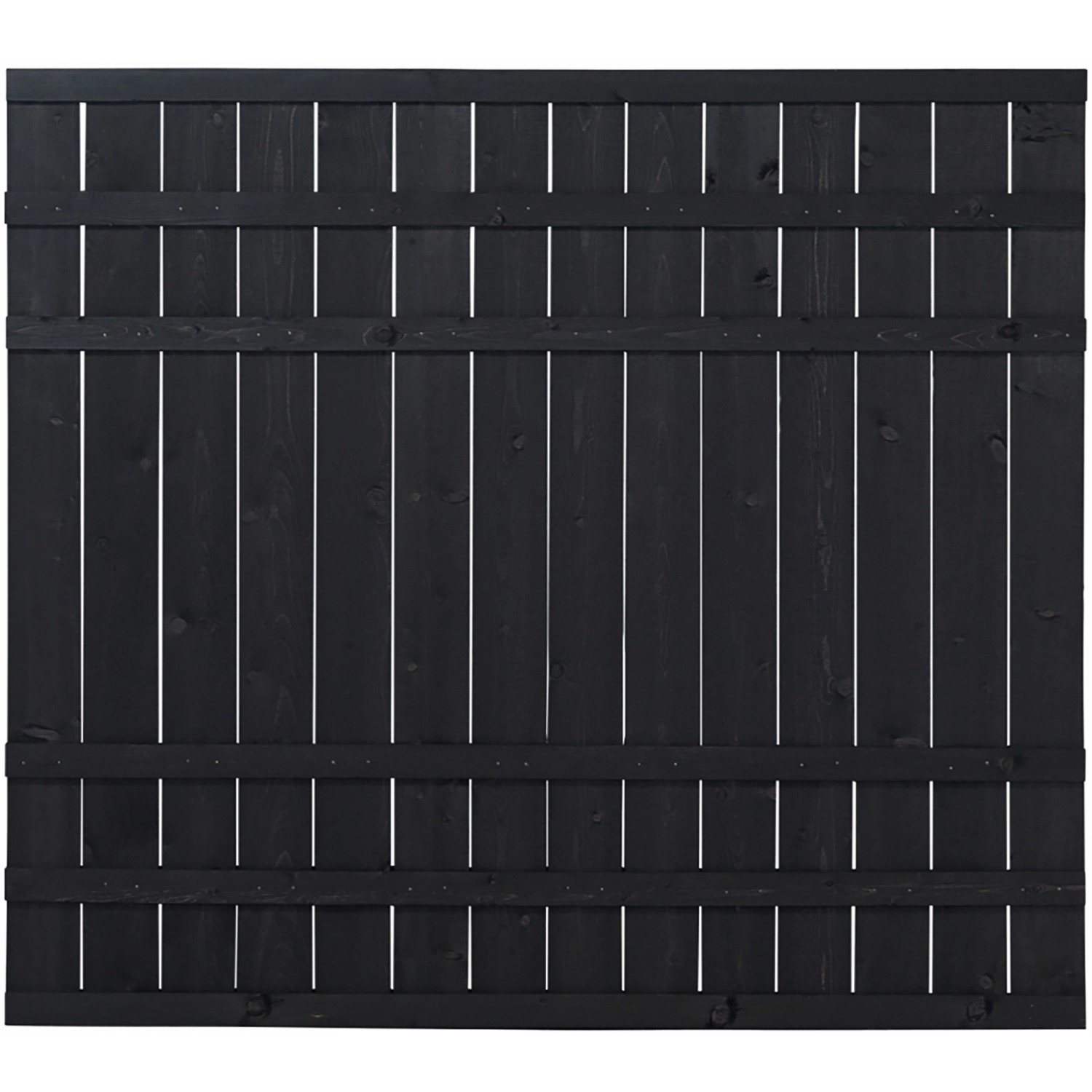 Plus Holz Sichtschutzzaun Rustik Nadelholz Schwarz 180 cm x 158 cm günstig online kaufen