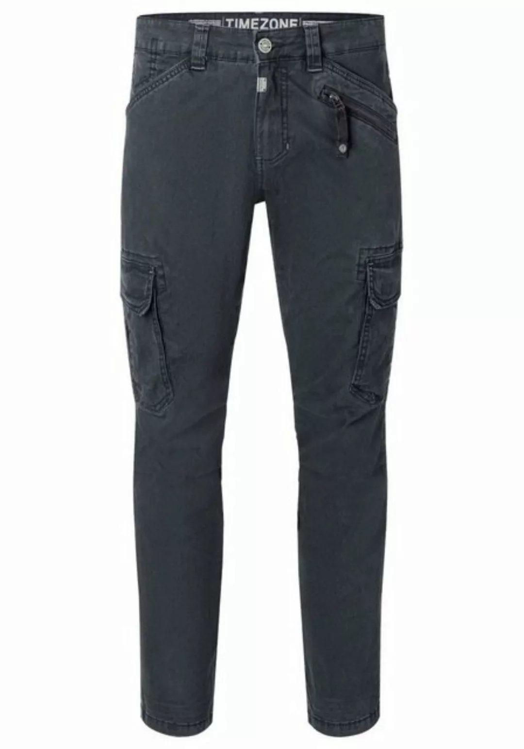 Timezone Herren Cargo Hose REGULAR BENTZ - Regular Fit - Beige Blau Grau Gr günstig online kaufen