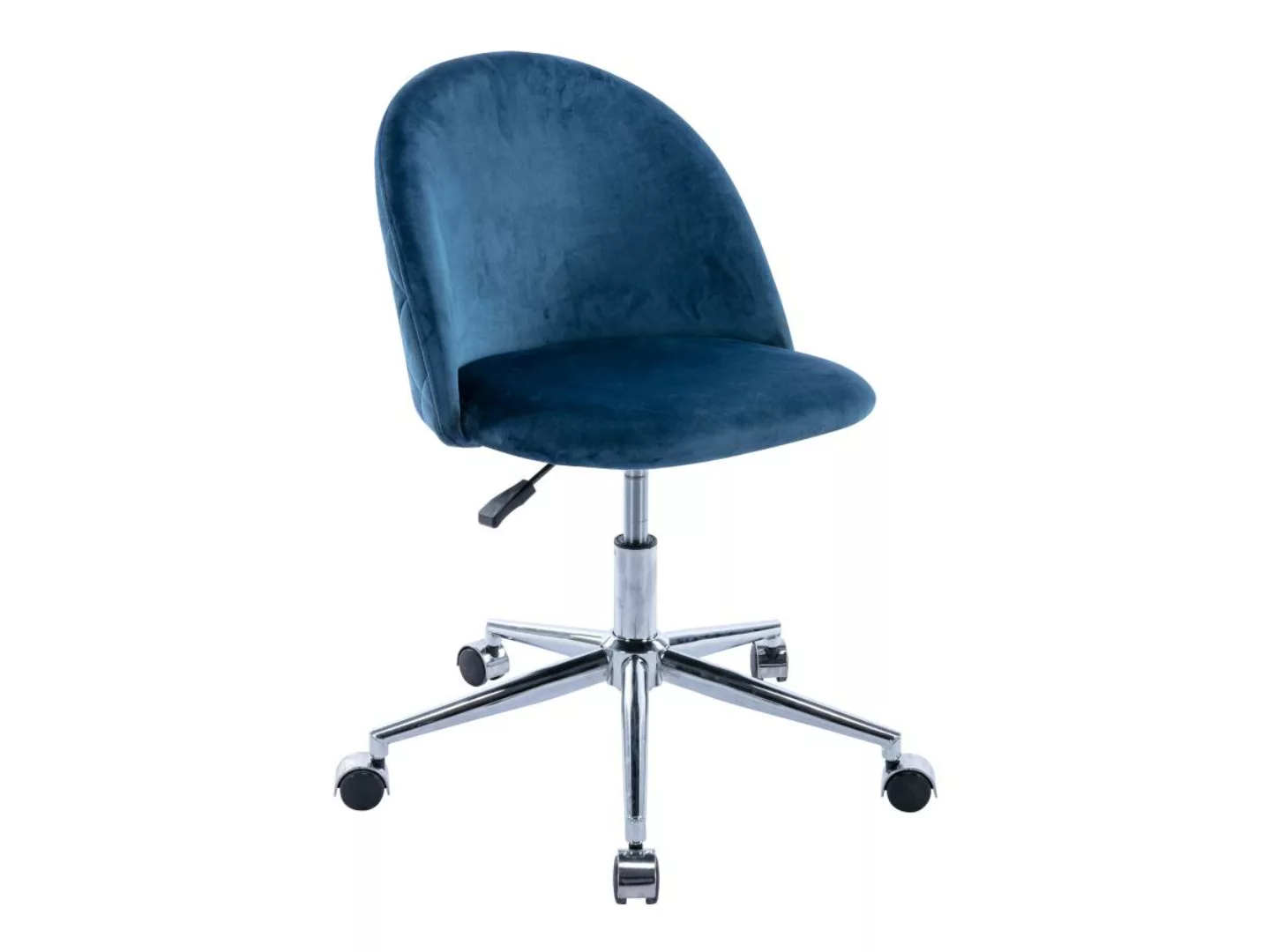 Schreibtischstuhl - Samt - Blau - Höhenverstellbar - MELBOURNE günstig online kaufen