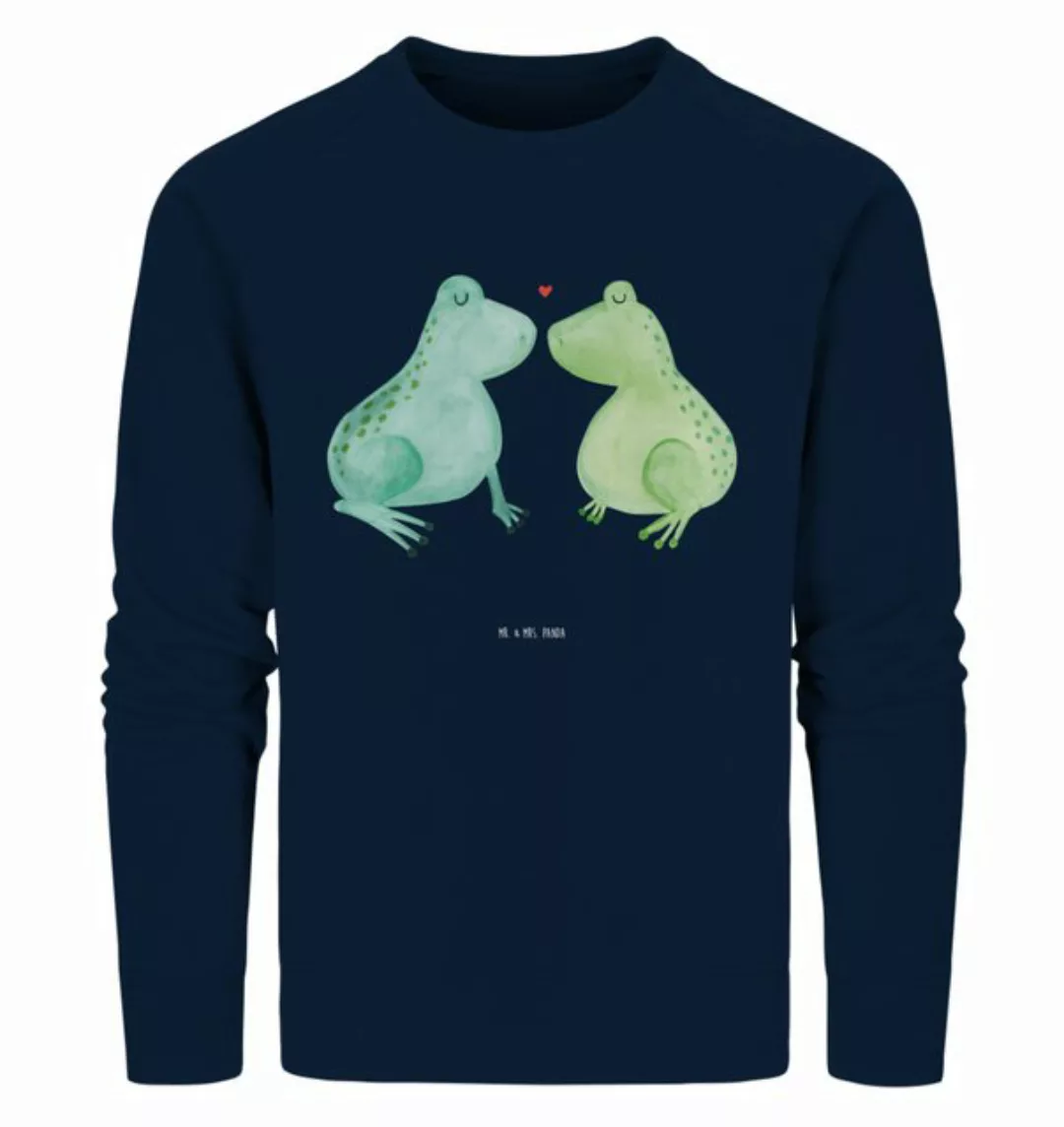 Mr. & Mrs. Panda Longpullover Größe L Frosch Liebe - French Navy - Geschenk günstig online kaufen