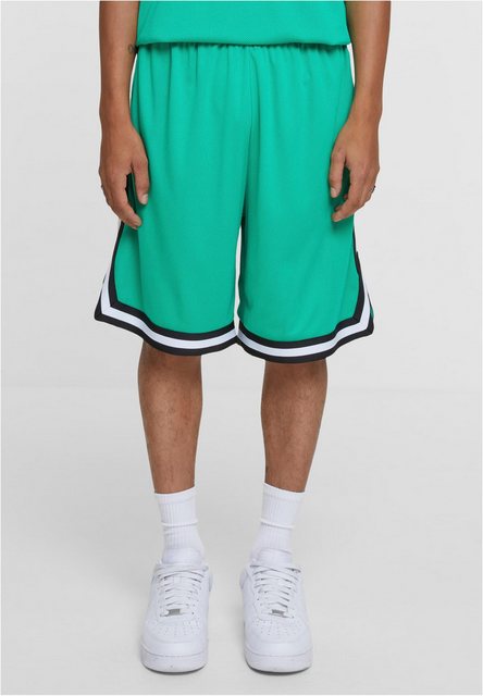 URBAN CLASSICS Shorts TB243 - Stripes Mesh Shorts ferngreen/black/white L günstig online kaufen