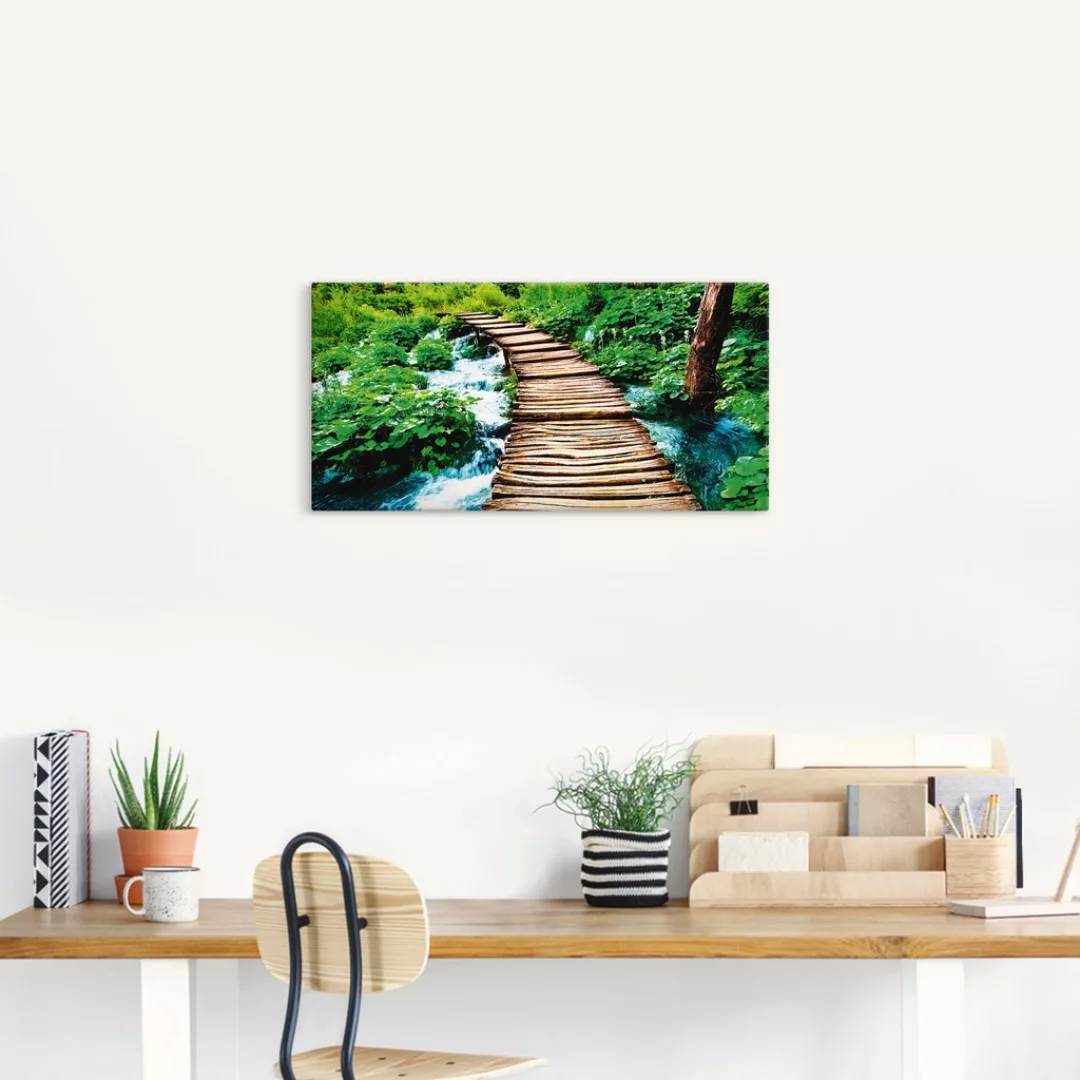 Artland Wandbild "Strandpromenade", Gewässer, (1 St.), als Alubild, Outdoor günstig online kaufen