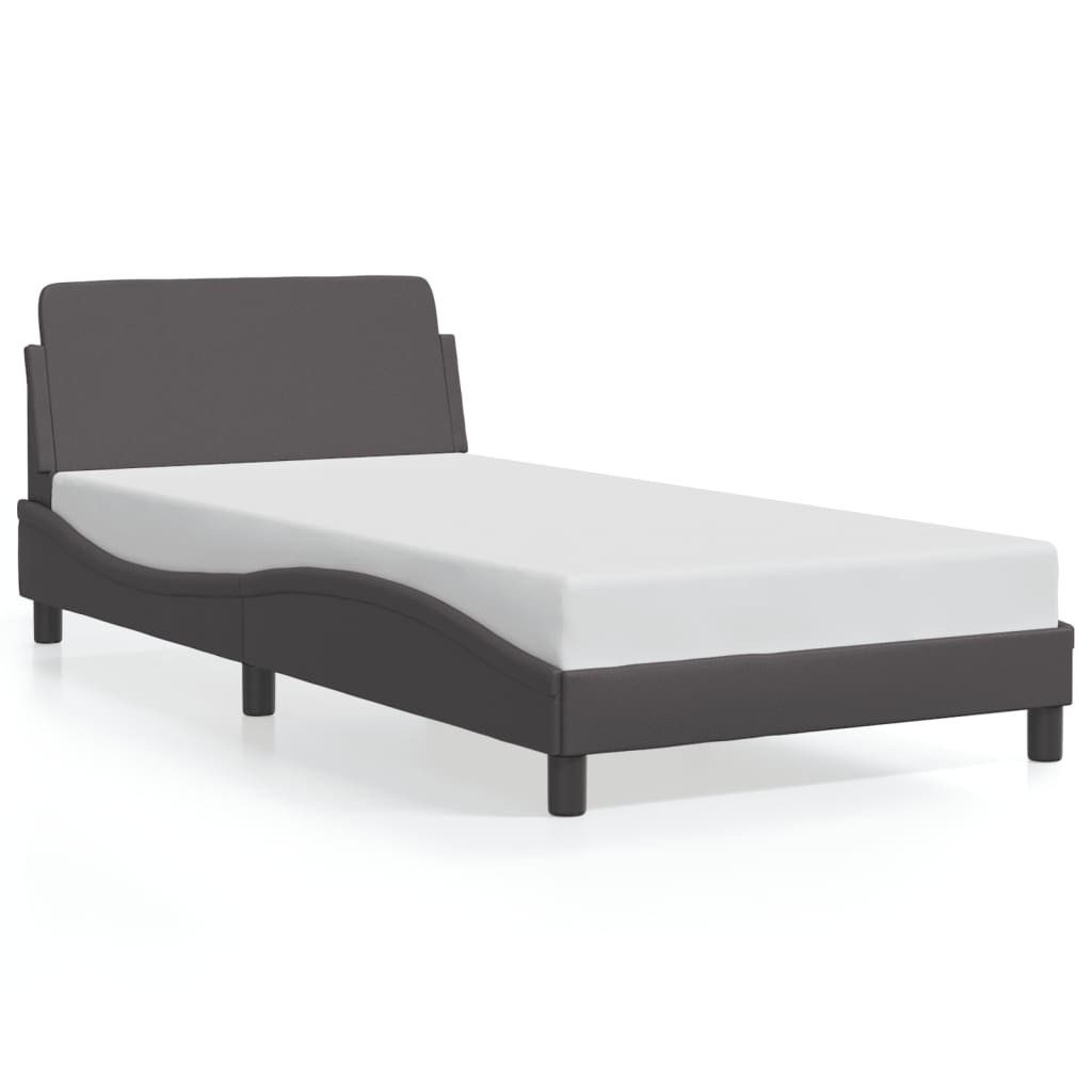 vidaXL Bett Bettgestell "Dover" Grau 100x200 günstig online kaufen