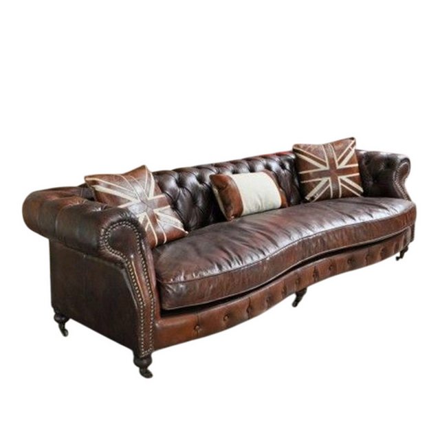 JVmoebel Chesterfield-Sofa Big Sofa Couch Chesterfield 245cm Polster Sofas günstig online kaufen