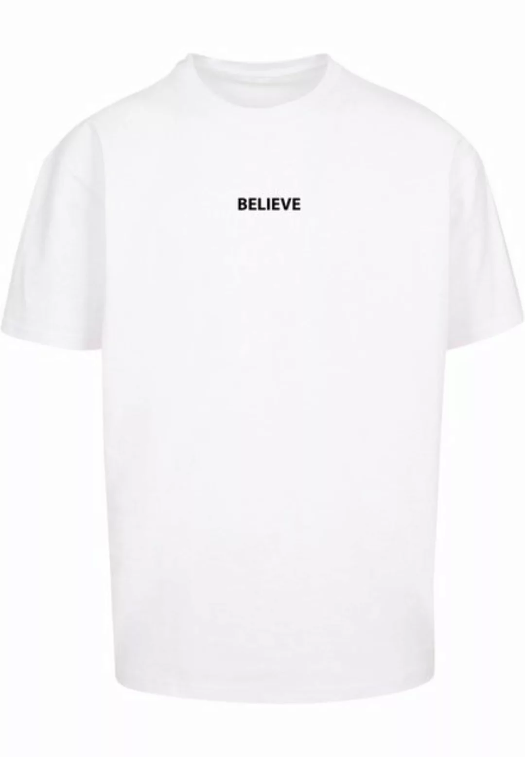 Merchcode T-Shirt Merchcode Herren Believe Front Heavy Oversized Tee (1-tlg günstig online kaufen
