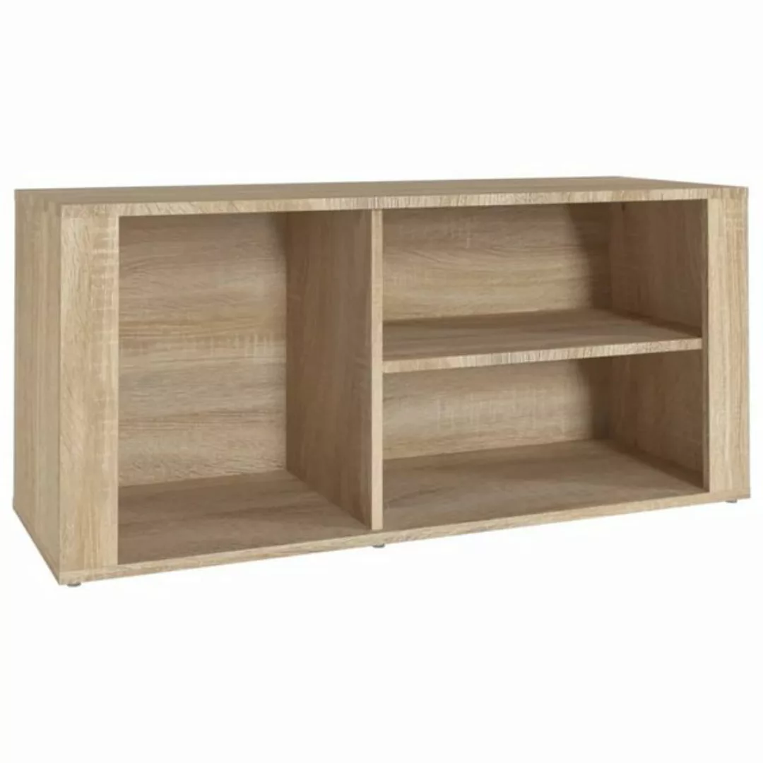 furnicato Schuhschrank Schuhregal Sonoma-Eiche 100x35x45 cm Holzwerkstoff günstig online kaufen