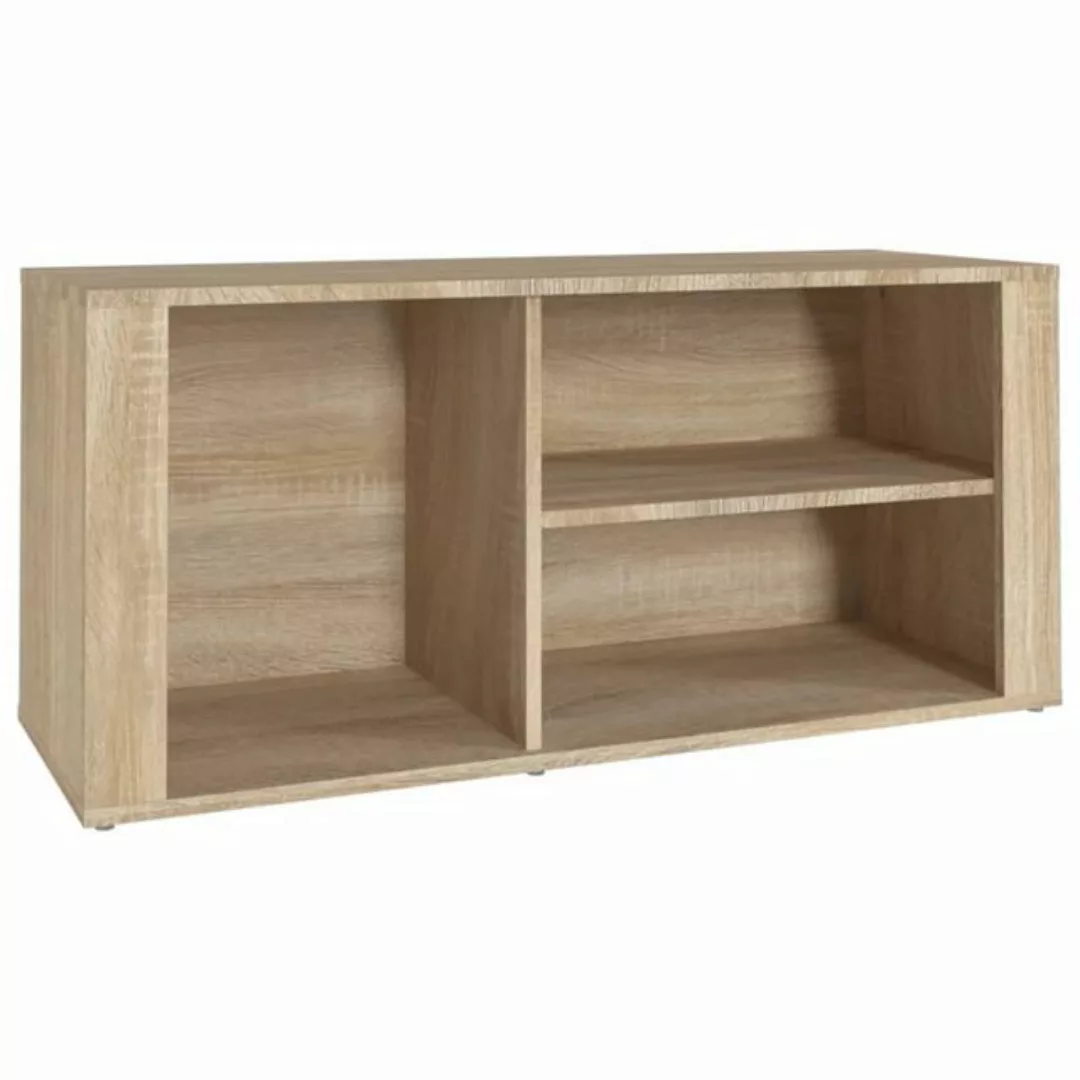 furnicato Schuhschrank Schuhregal Sonoma-Eiche 100x35x45 cm Holzwerkstoff ( günstig online kaufen