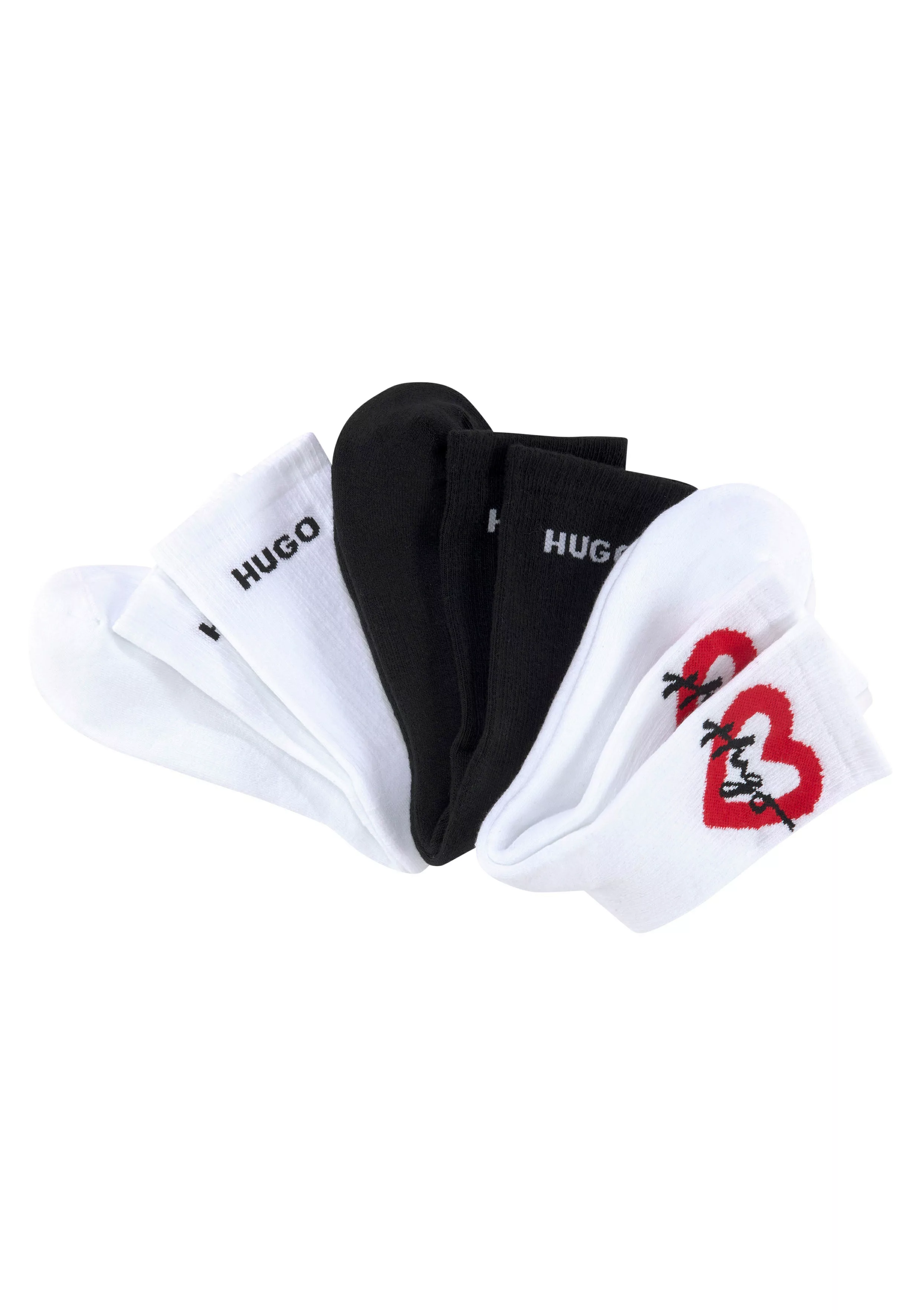 HUGO Underwear Businesssocken "3P QS LOVER CC W", (Packung, 3er), mit Logos günstig online kaufen