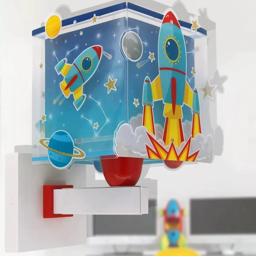 Dalber Rocket Kinderzimmer-Wandleuchte mit Stecker günstig online kaufen