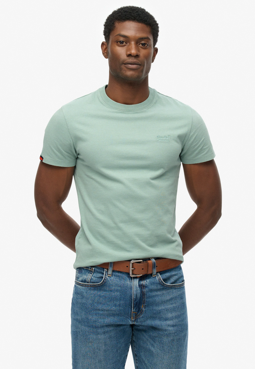 Superdry Rundhalsshirt "ESSENTIAL LOGO EMB TEE" günstig online kaufen