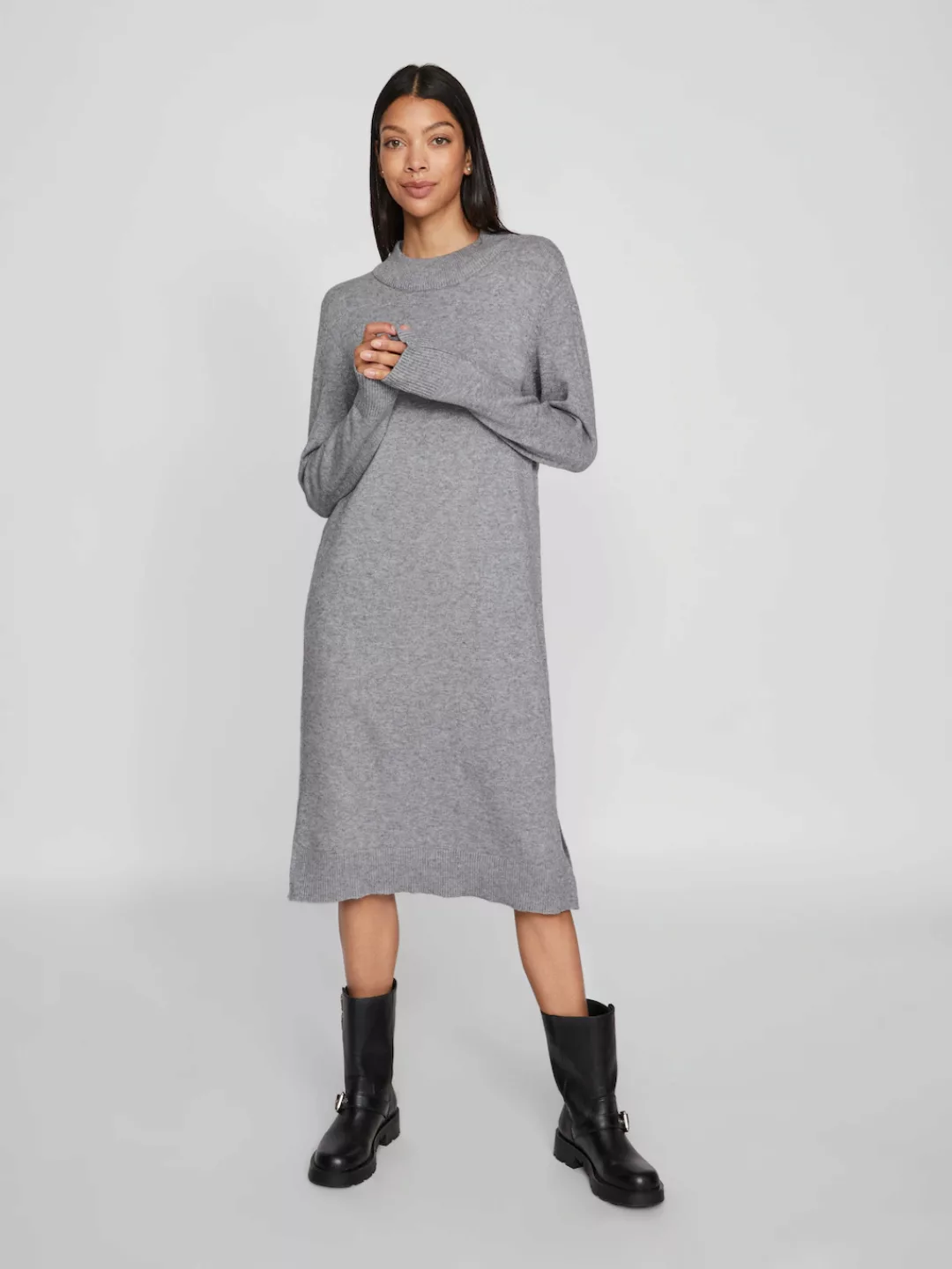 Vila Strickkleid "VIRIL CREW NECK L/S MIDI DRESS - NOOS" günstig online kaufen