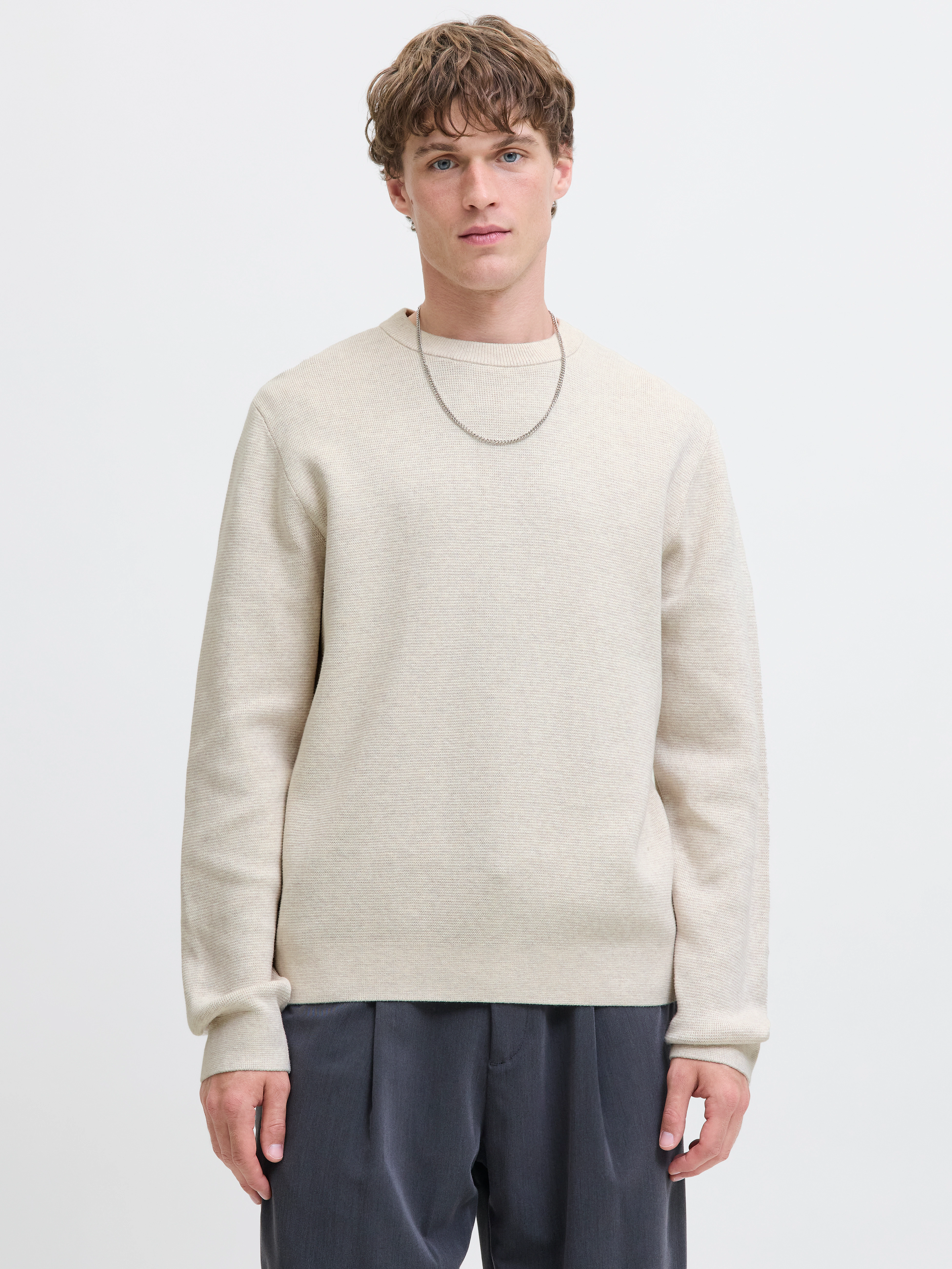 Jack & Jones Strickpullover "JPRBLAMILANO STITCH KNIT CREW NECK SN" günstig online kaufen