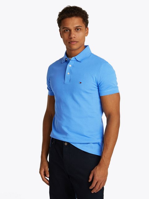 Tommy Hilfiger Poloshirt 1985 SLIM POLO hochwertige Baumwoll-Piqué-Qualität günstig online kaufen