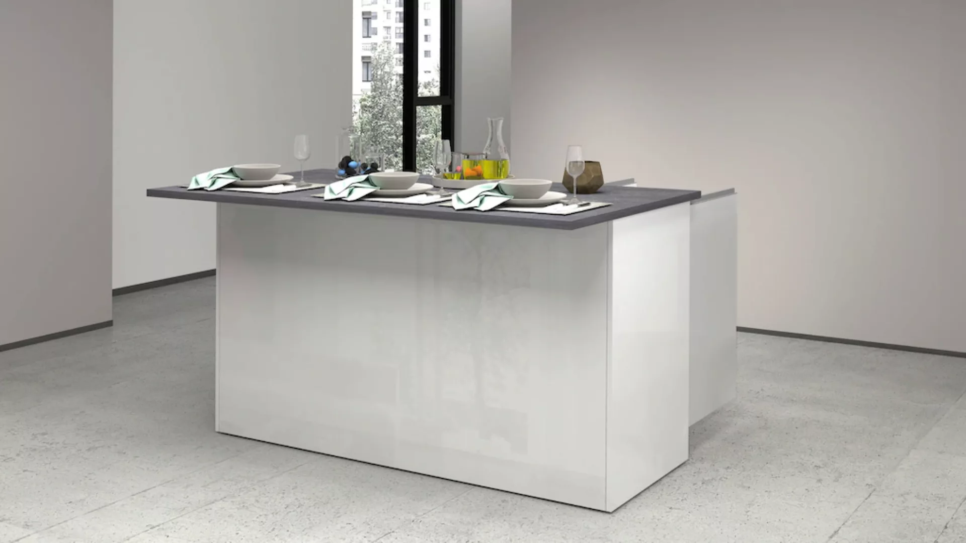 KOCHSTATION Kücheninsel "KS-Sole, Kücheninsel", Breite 155 cm, 3 Türen günstig online kaufen
