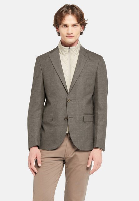 Lawrence Grey Jackenblazer Outdoor-sacco Gemustert Slim Fit 1-reihig günstig online kaufen