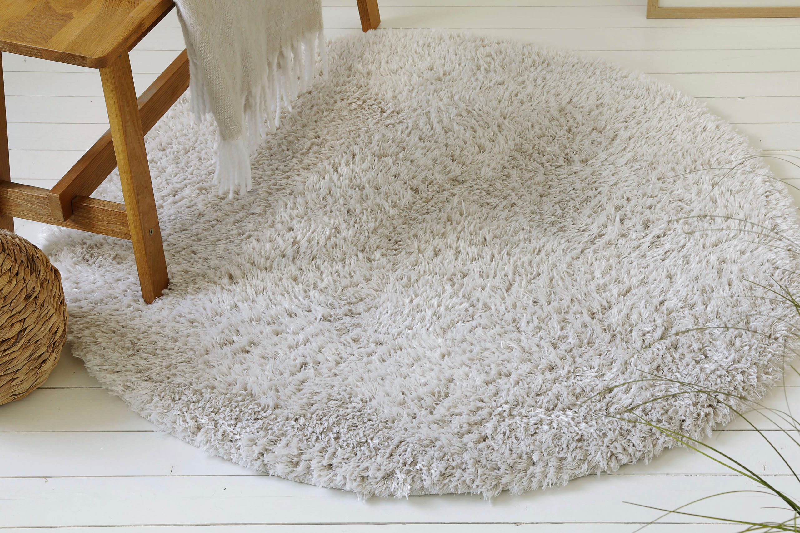 my home Hochflor-Teppich Josetta, rund, Höhe: günstig online kaufen