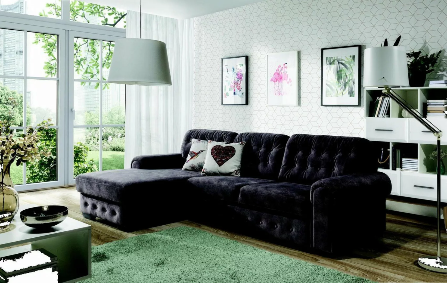 Xlmoebel Sofa Neue Wohnlandschaft mit Ecksofa, Schlaf- und Sitzfunktion, Po günstig online kaufen