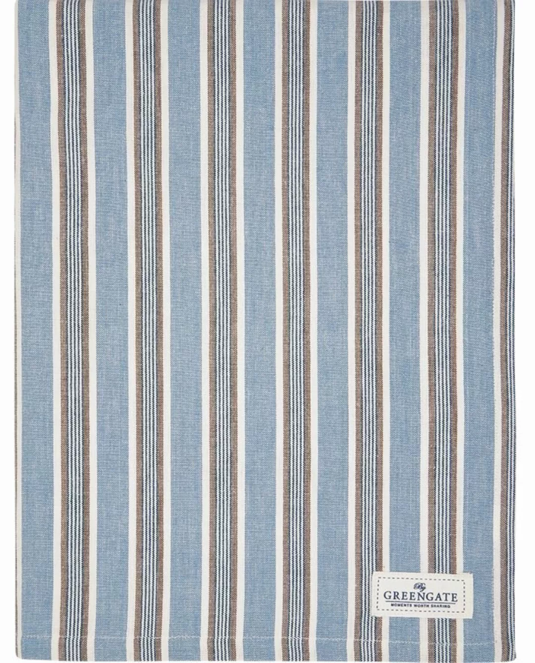 Greengate Mozy, Addison, Ivah & Lyla Ivah Tischdecke stripe blue 130 x 170 günstig online kaufen