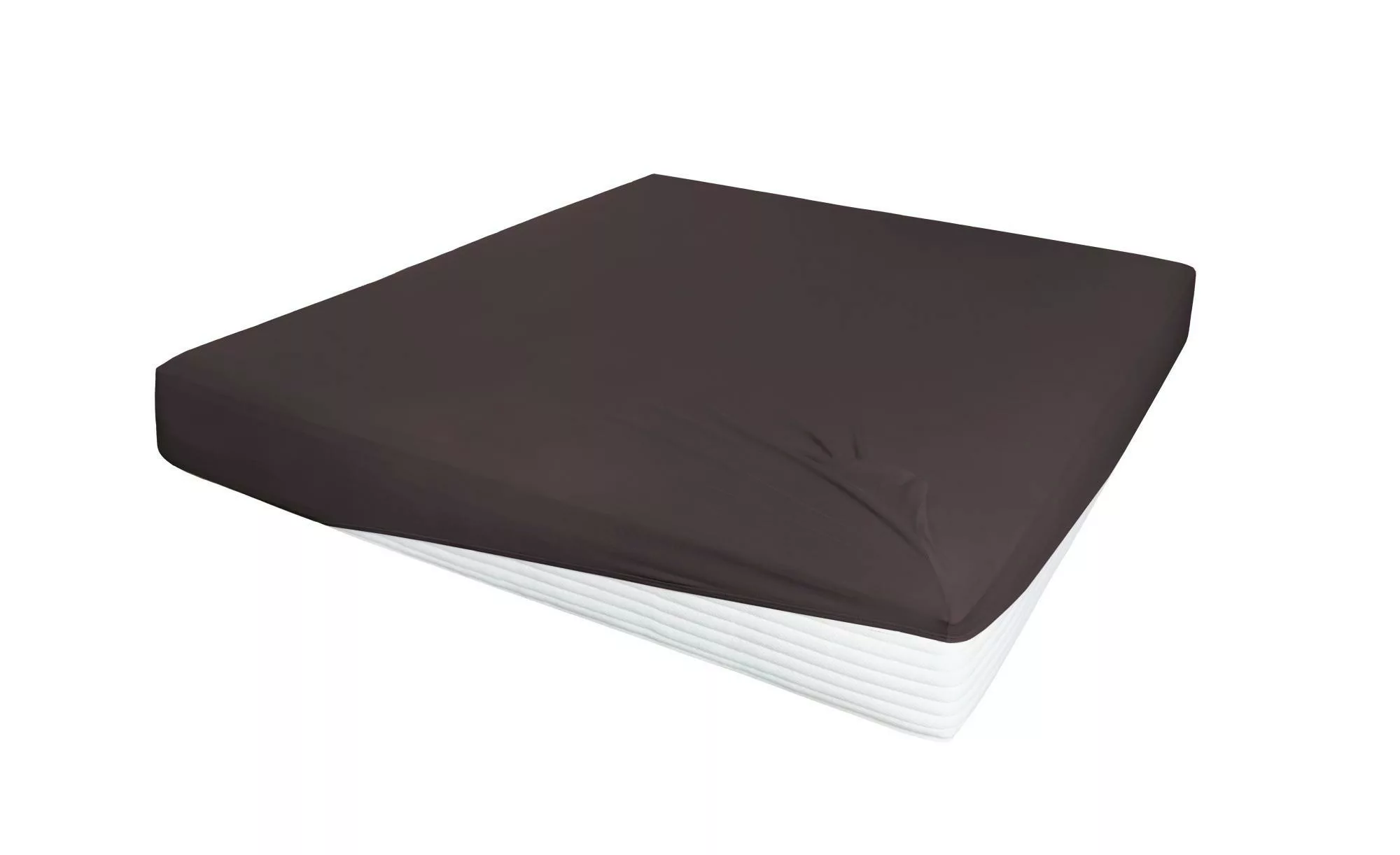 como Boxspring-Spannbettlaken  Uni Jersey 3700 ¦ schwarz ¦ Maße (cm): B: 90 günstig online kaufen