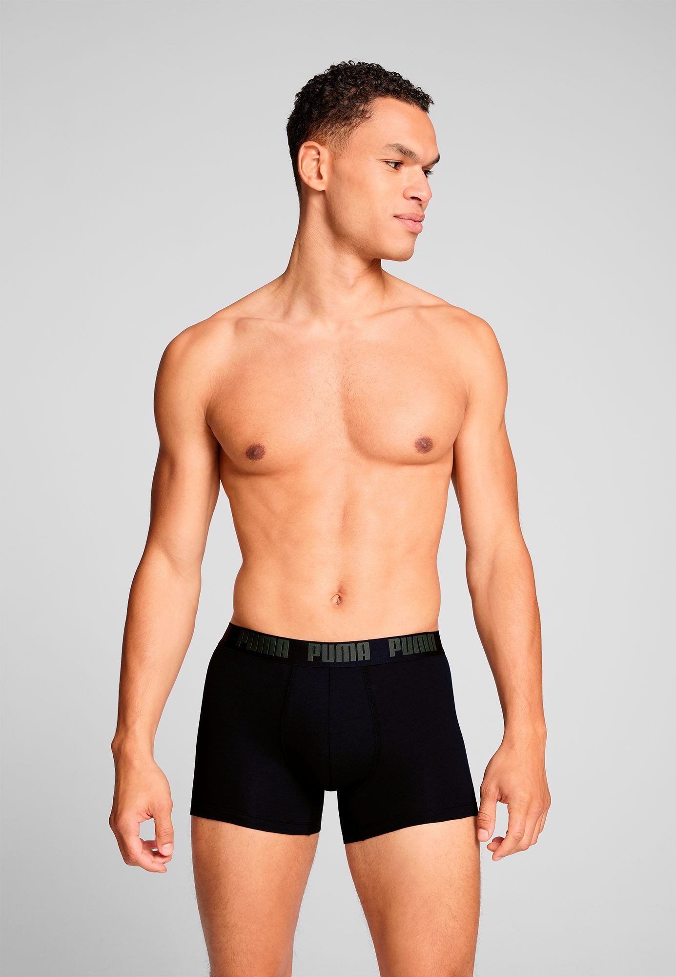PUMA Boxershorts "PUMA MEN EVERYDAY BASIC BOXERS 2P", (2er Pack), mit Logob günstig online kaufen