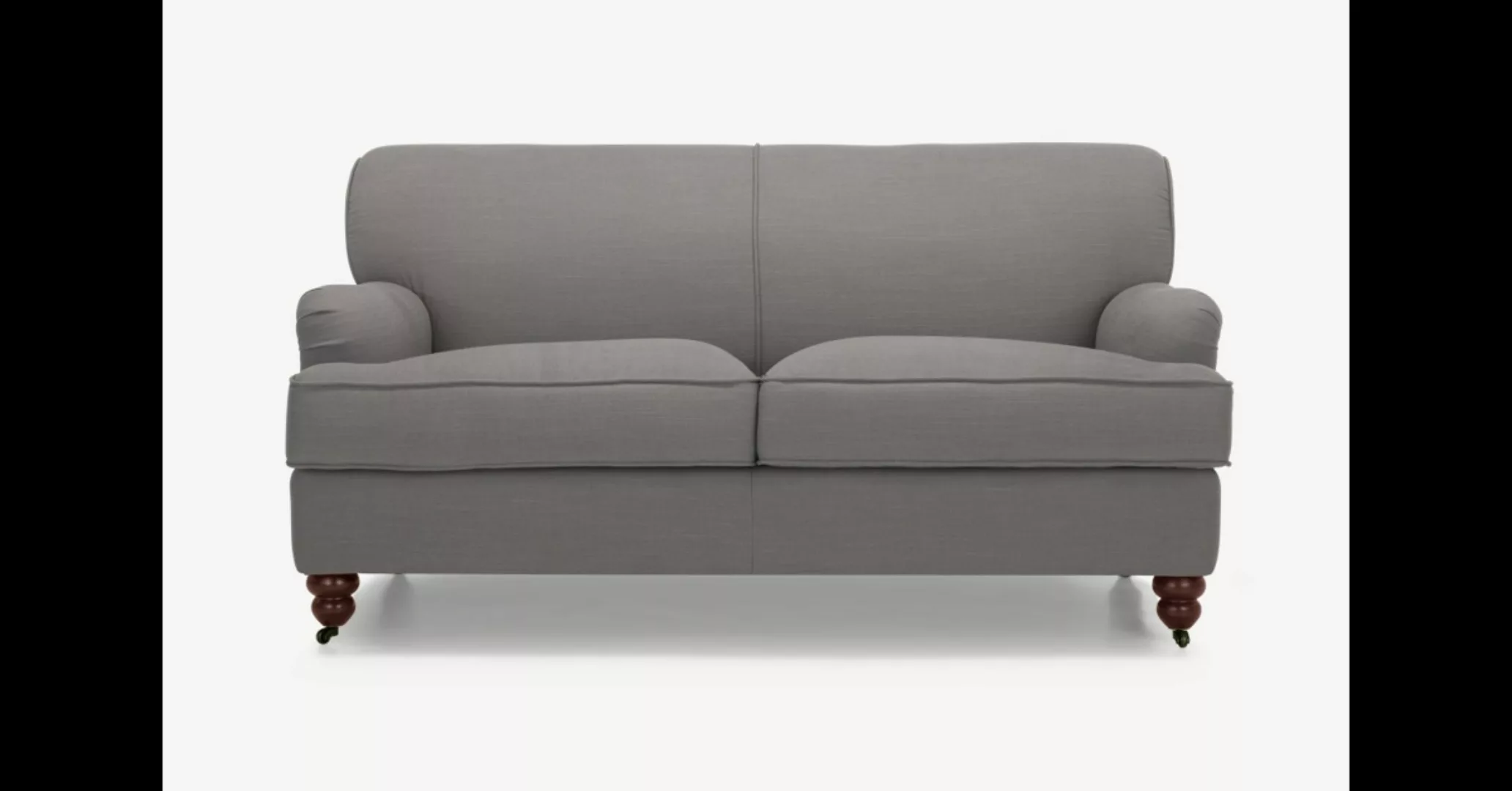 Orson 2-Sitzer Sofa, Graphitgrau - MADE.com günstig online kaufen