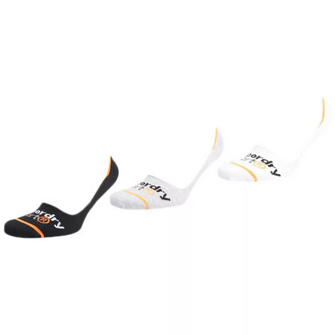 Superdry Cool Max Invisible Socken 3 Paare EU 41-43 Optic / Black / Steel M günstig online kaufen