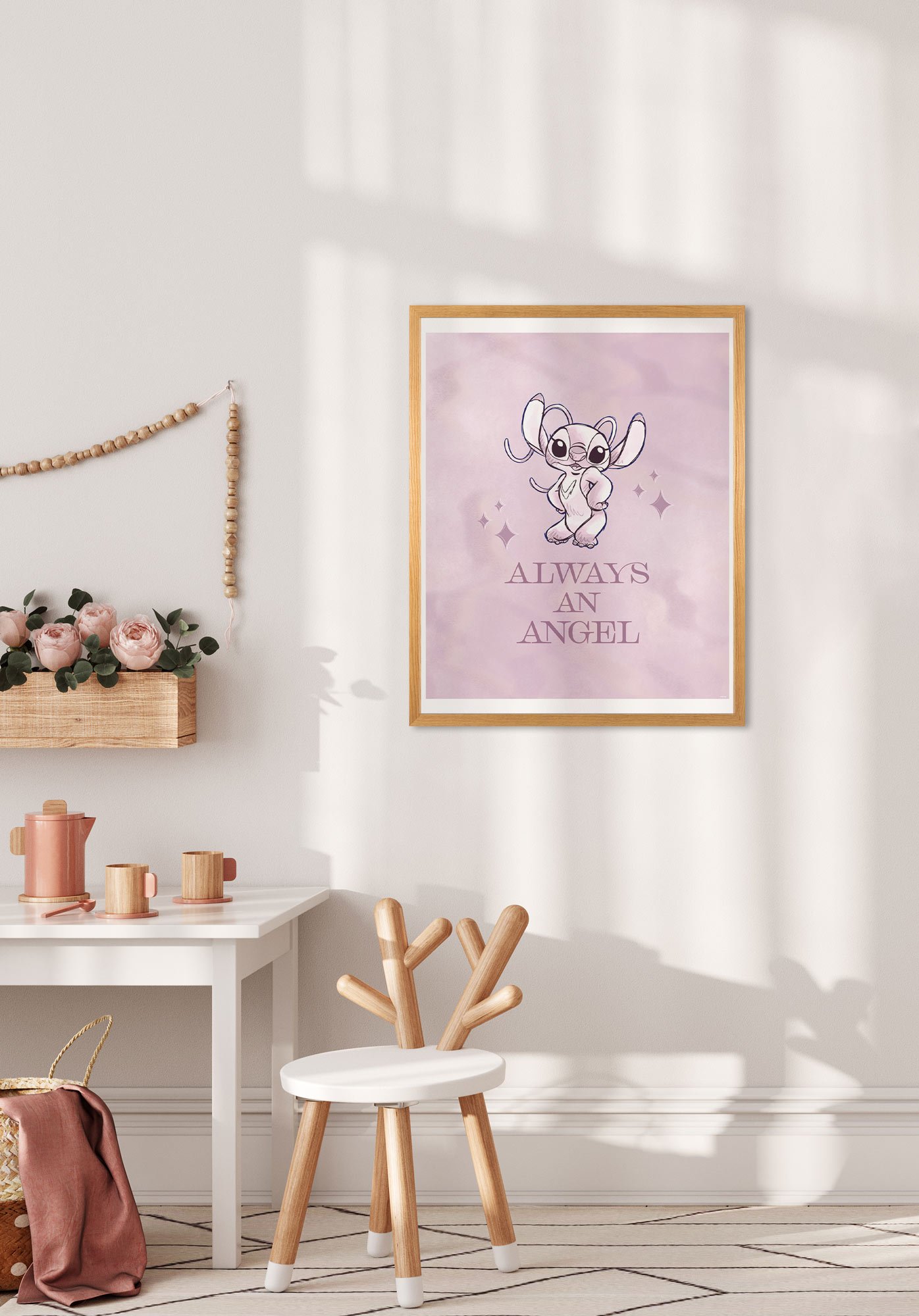 Komar Bild "Komar Wandbild- Stitch Always an Angel - Größe 40 x 50 cm", Dis günstig online kaufen