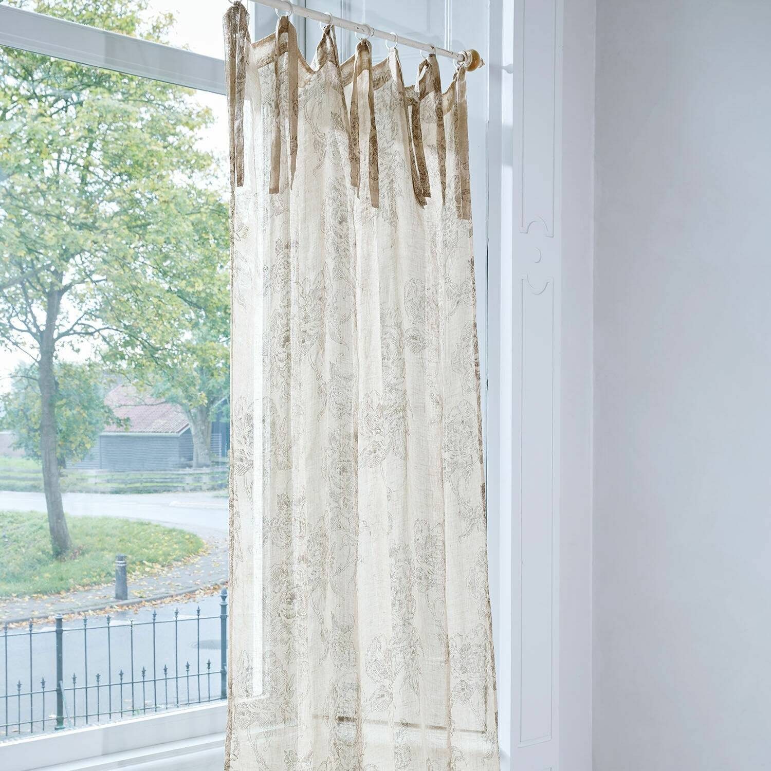 Mirabeau Vorhang Gardine Ailvore leinen/grau günstig online kaufen