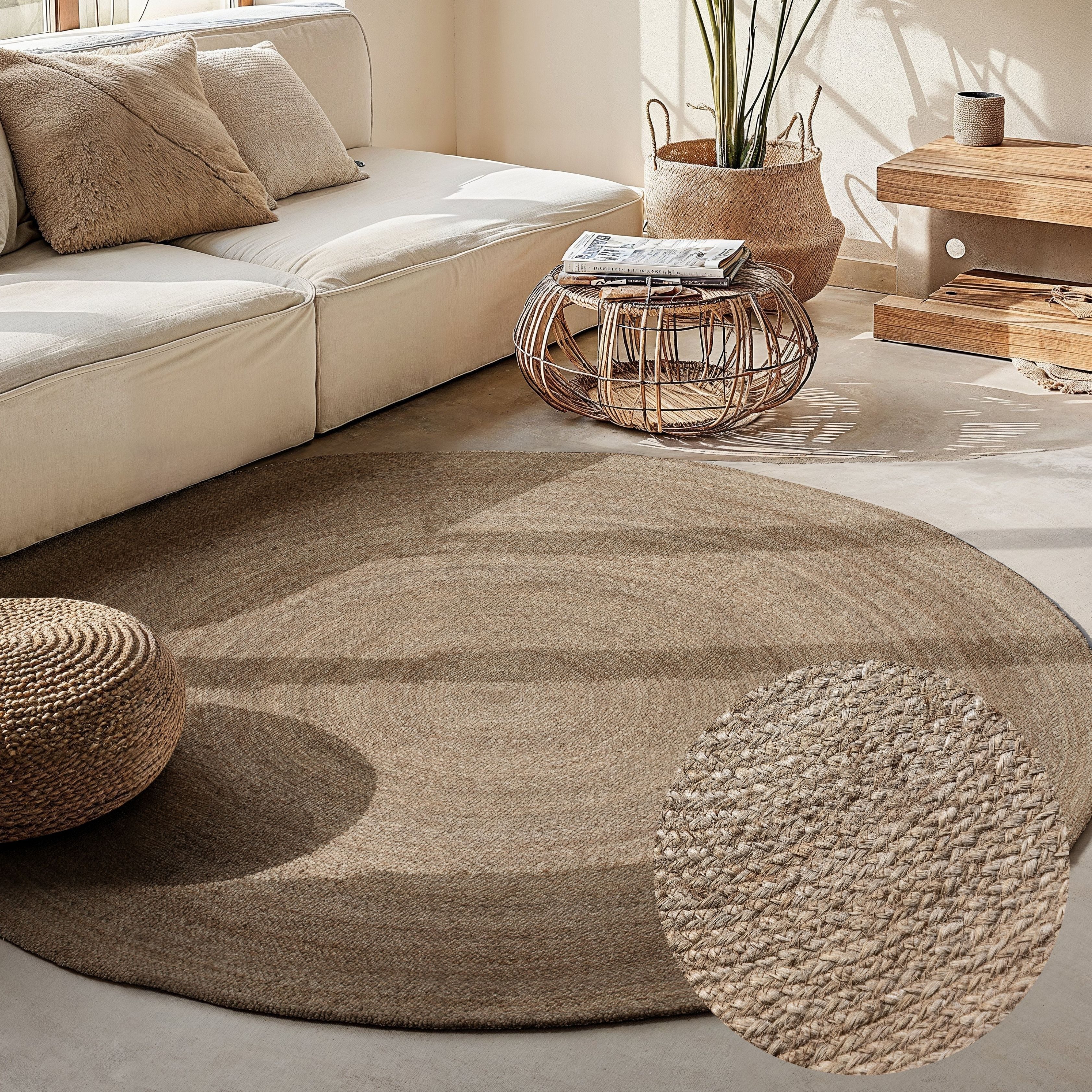 HANSE Home Teppich Rangpur Juteteppich, rund, günstig online kaufen
