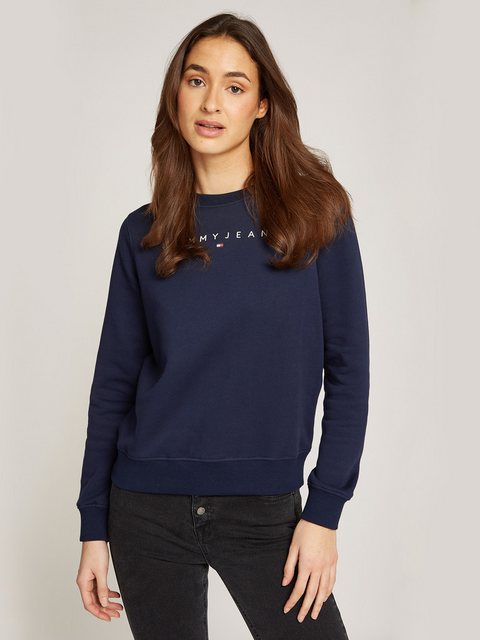 Tommy Jeans Curve Sweatshirt TJW REG LINEAR CREW EXT in Großen Größen mit L günstig online kaufen