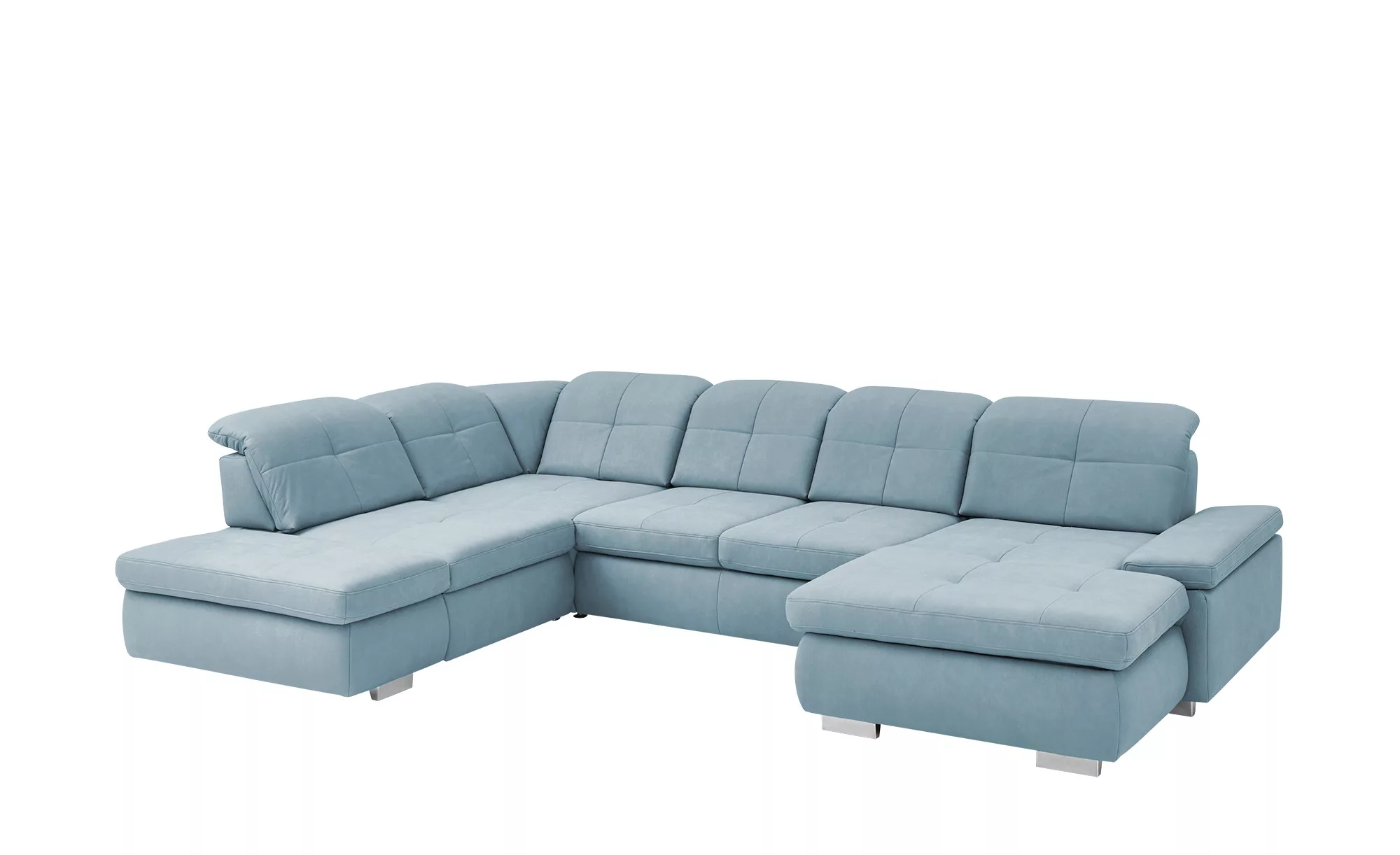 Lounge Collection Wohnlandschaft aus Mikrofaser Affair ¦ blau ¦ Maße (cm): günstig online kaufen