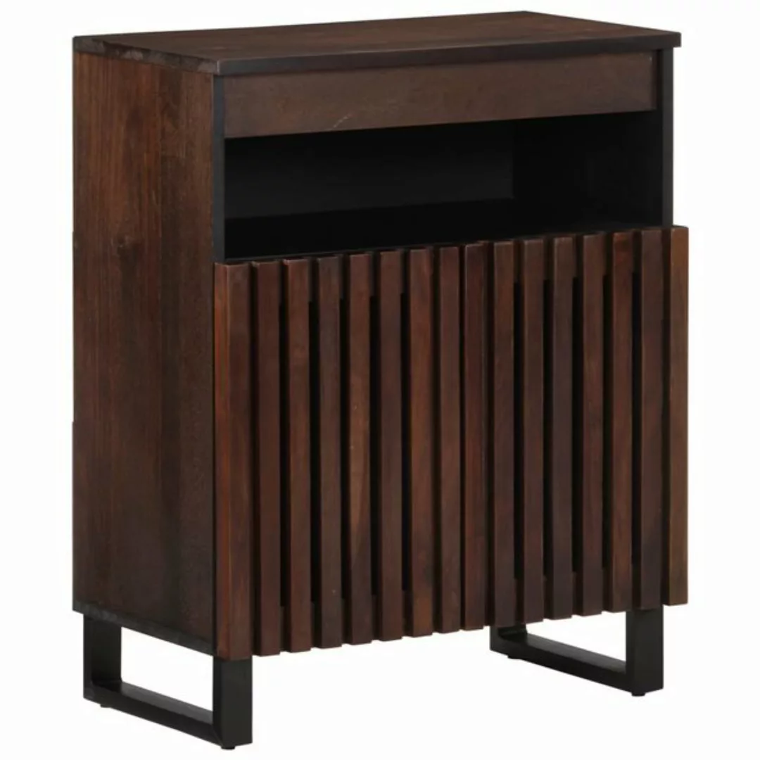 vidaXL Fächerschrank Sideboard Braun 60x34x75 cm Massivholz (1-St) günstig online kaufen