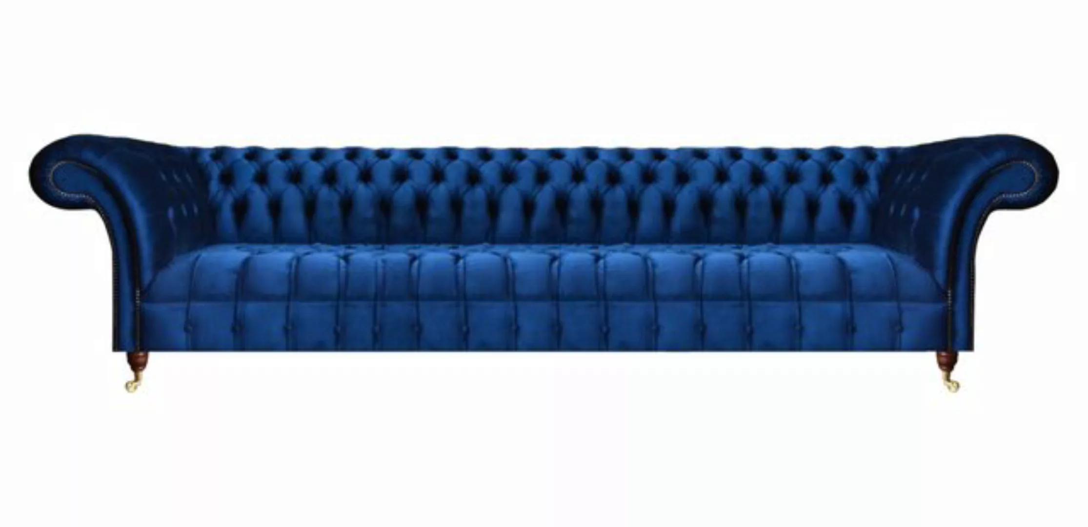 JVmoebel Chesterfield-Sofa Chesterfield Sofa Viersitzer Couch Textil Wohnzi günstig online kaufen