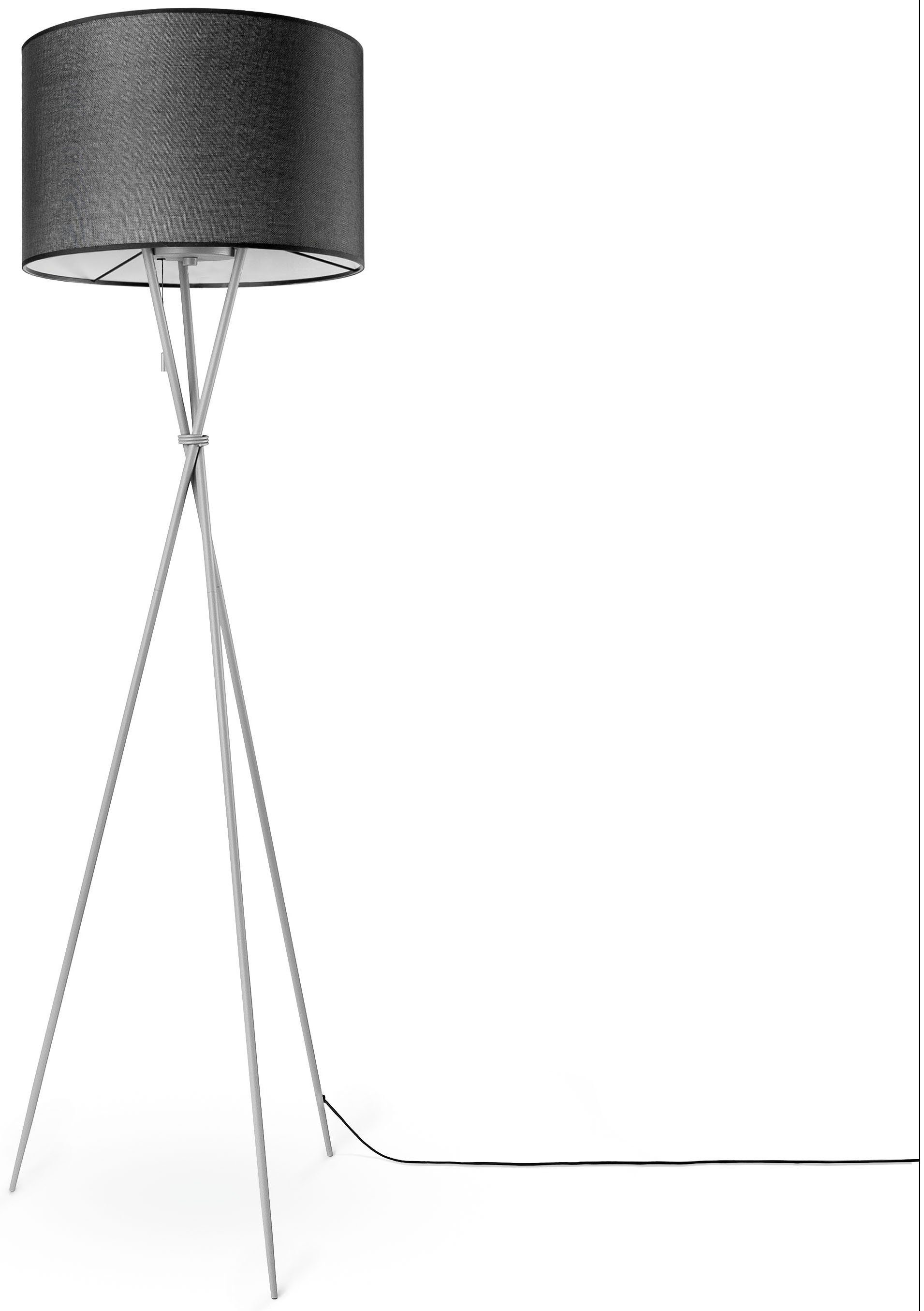 Paco Home Stehlampe KATE CANVAS UNI günstig online kaufen