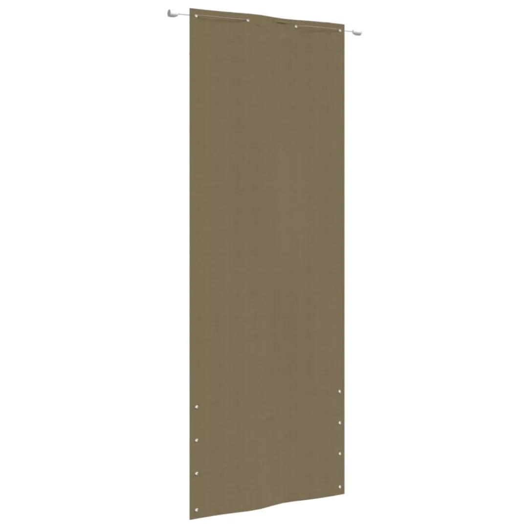 Vidaxl Balkon-sichtschutz Taupe 80x240 Cm Oxford-gewebe günstig online kaufen