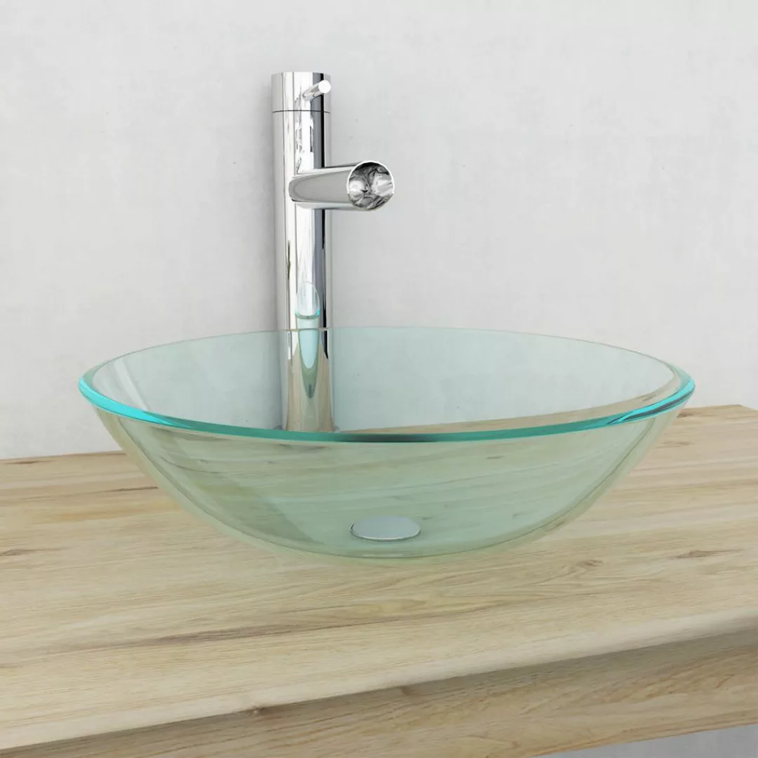 Waschbecken Gehärtetes Glas 42 Cm Transparent günstig online kaufen