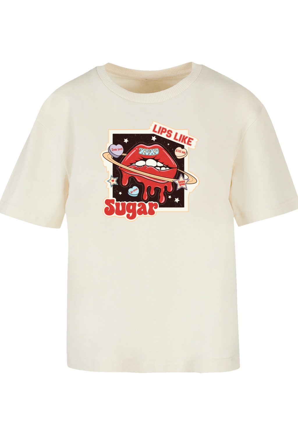 F4NT4STIC T-Shirt "Lips like sugar retro fashion Valentinstag", Premium Qua günstig online kaufen