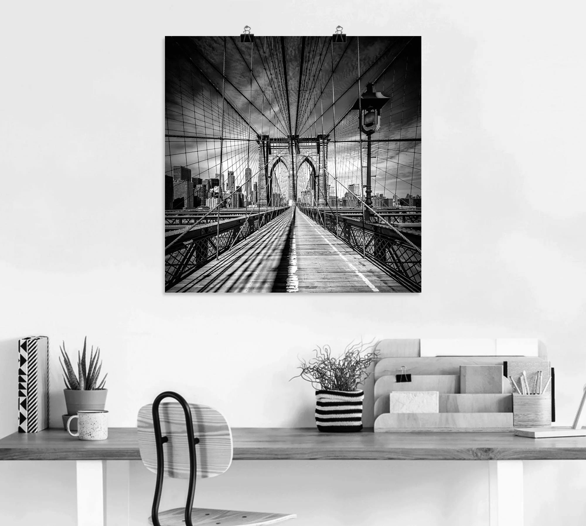 Artland Wandbild "New York City Brooklyn Bridge", Amerika, (1 St.), als Alu günstig online kaufen